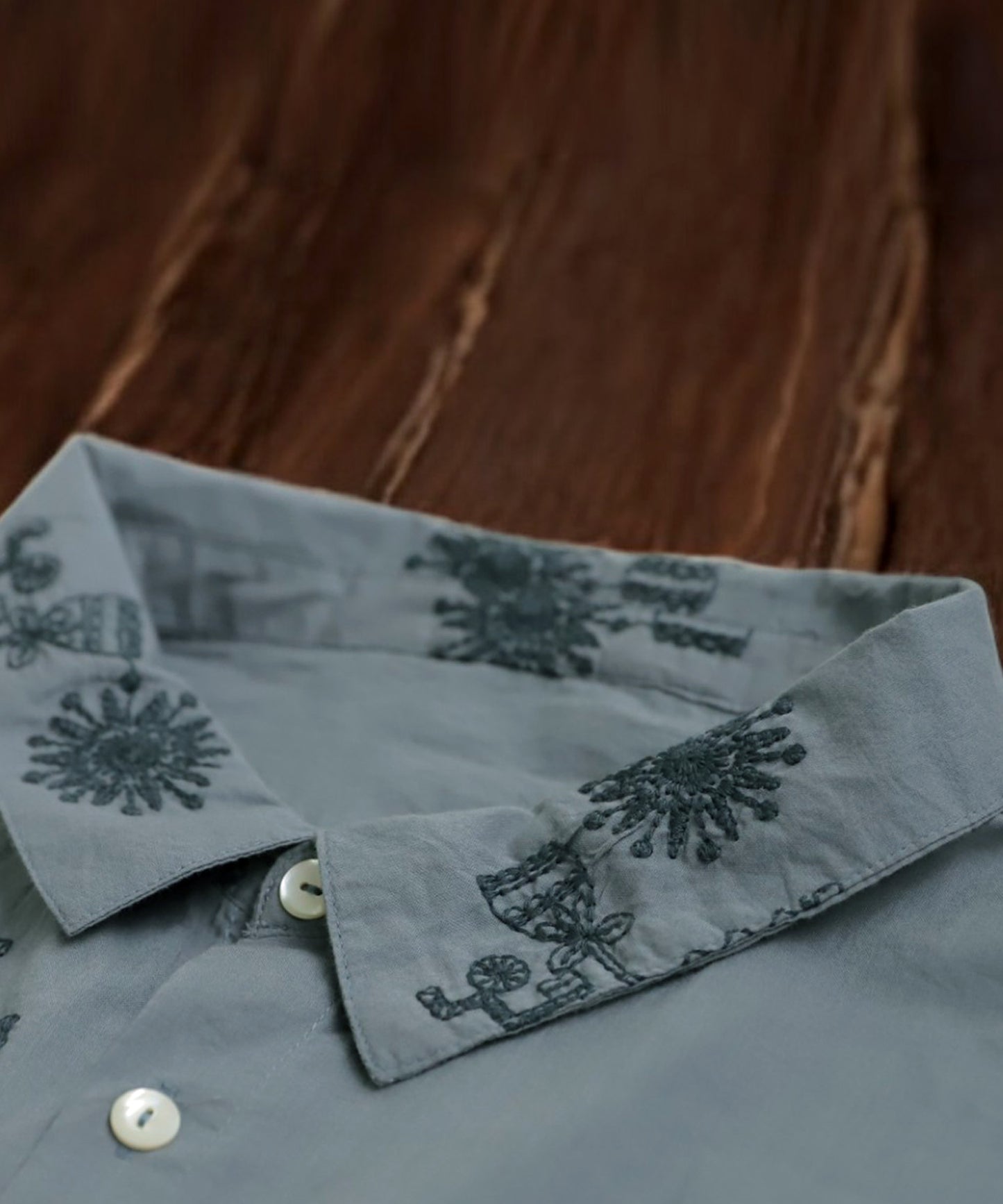 Ladies Indian Cotton Embroidery Shirt