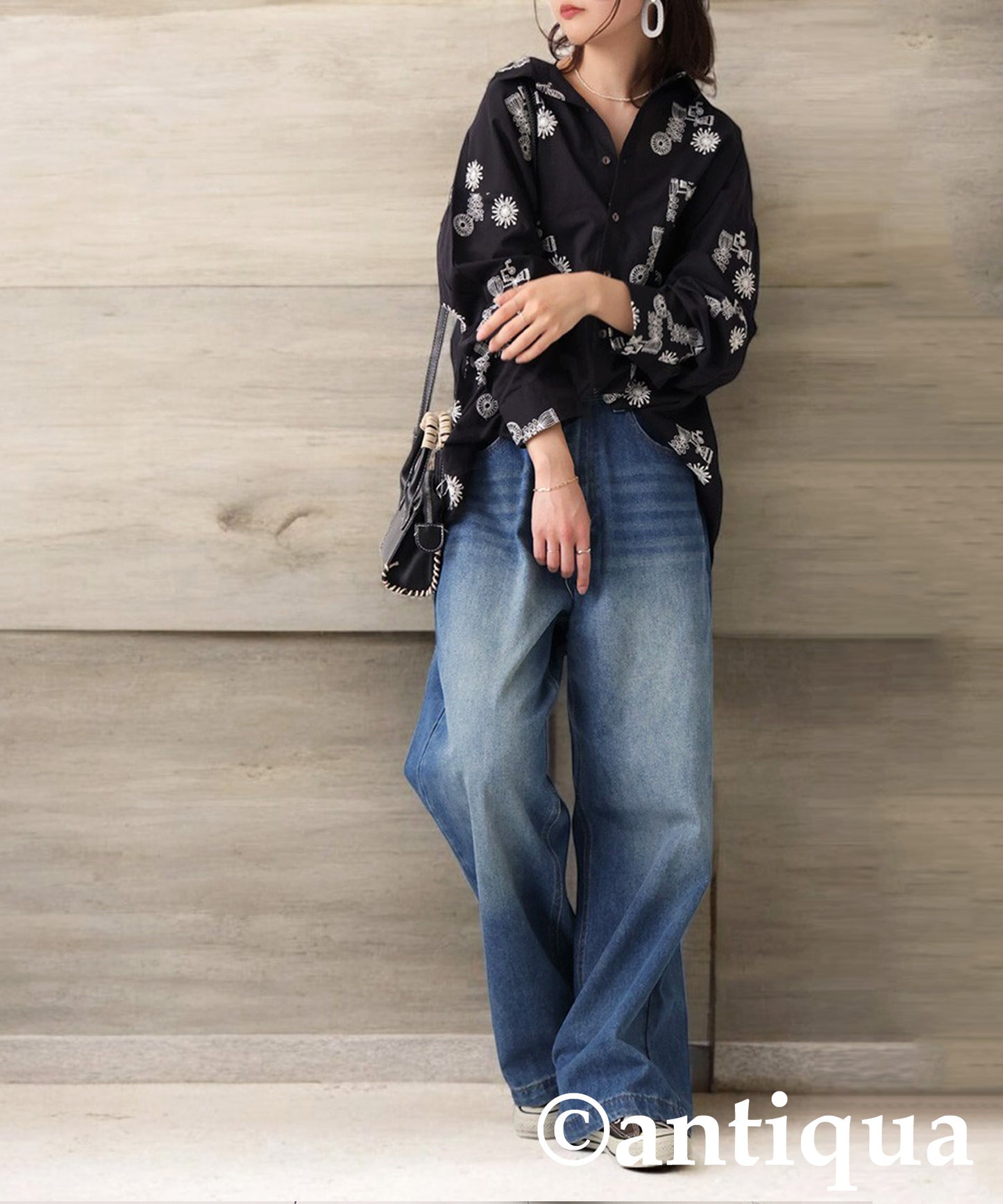 Ladies Indian Cotton Embroidery Shirt