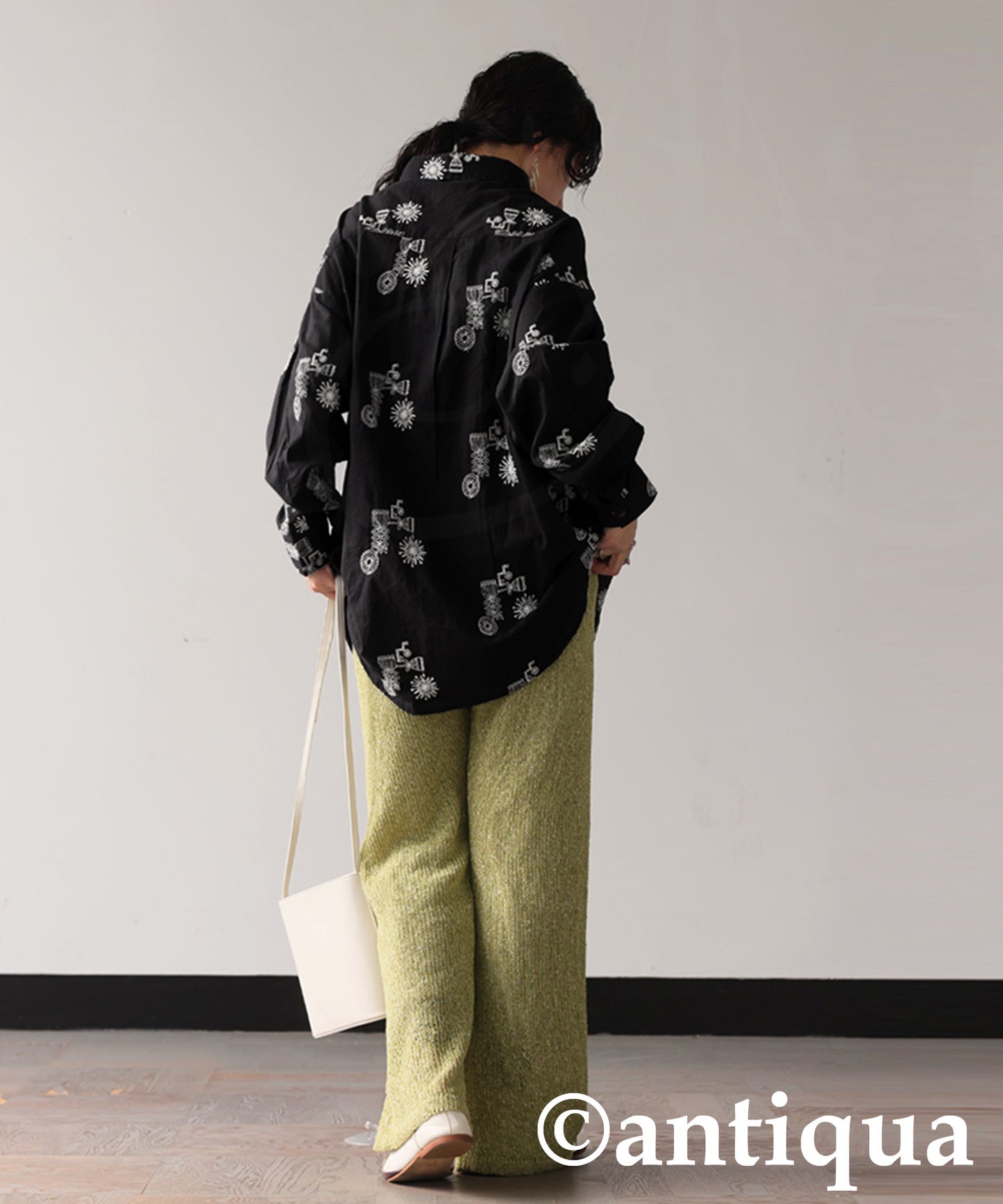 Ladies Indian Cotton Embroidery Shirt