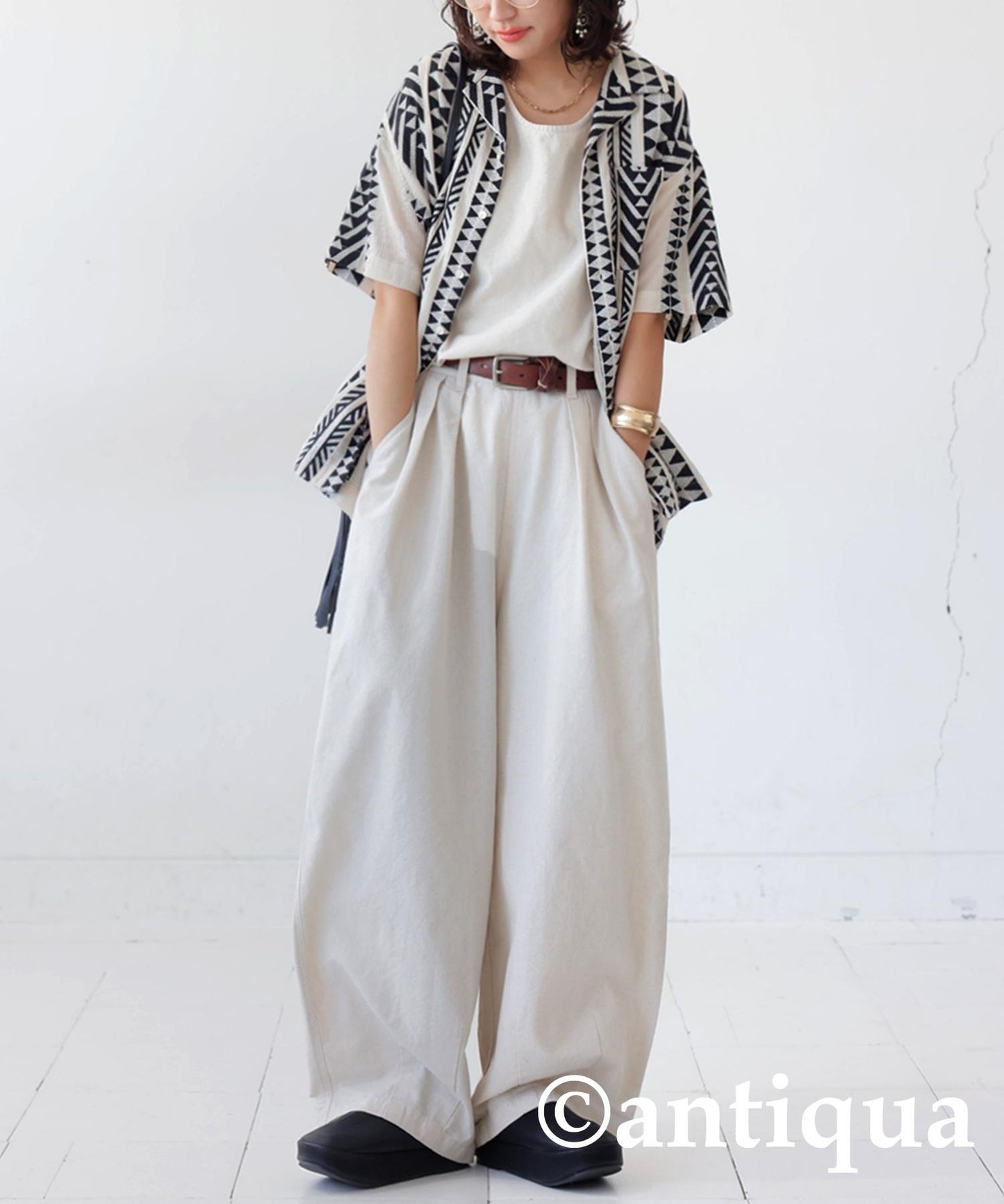 Ladies Ethnic Pattern Shirt