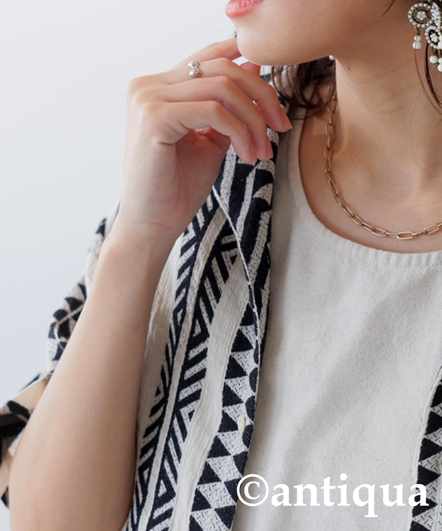 Ladies Ethnic Pattern Shirt