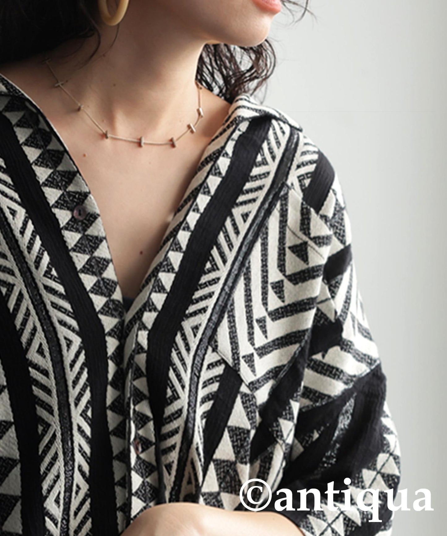 Ladies Ethnic Pattern Shirt