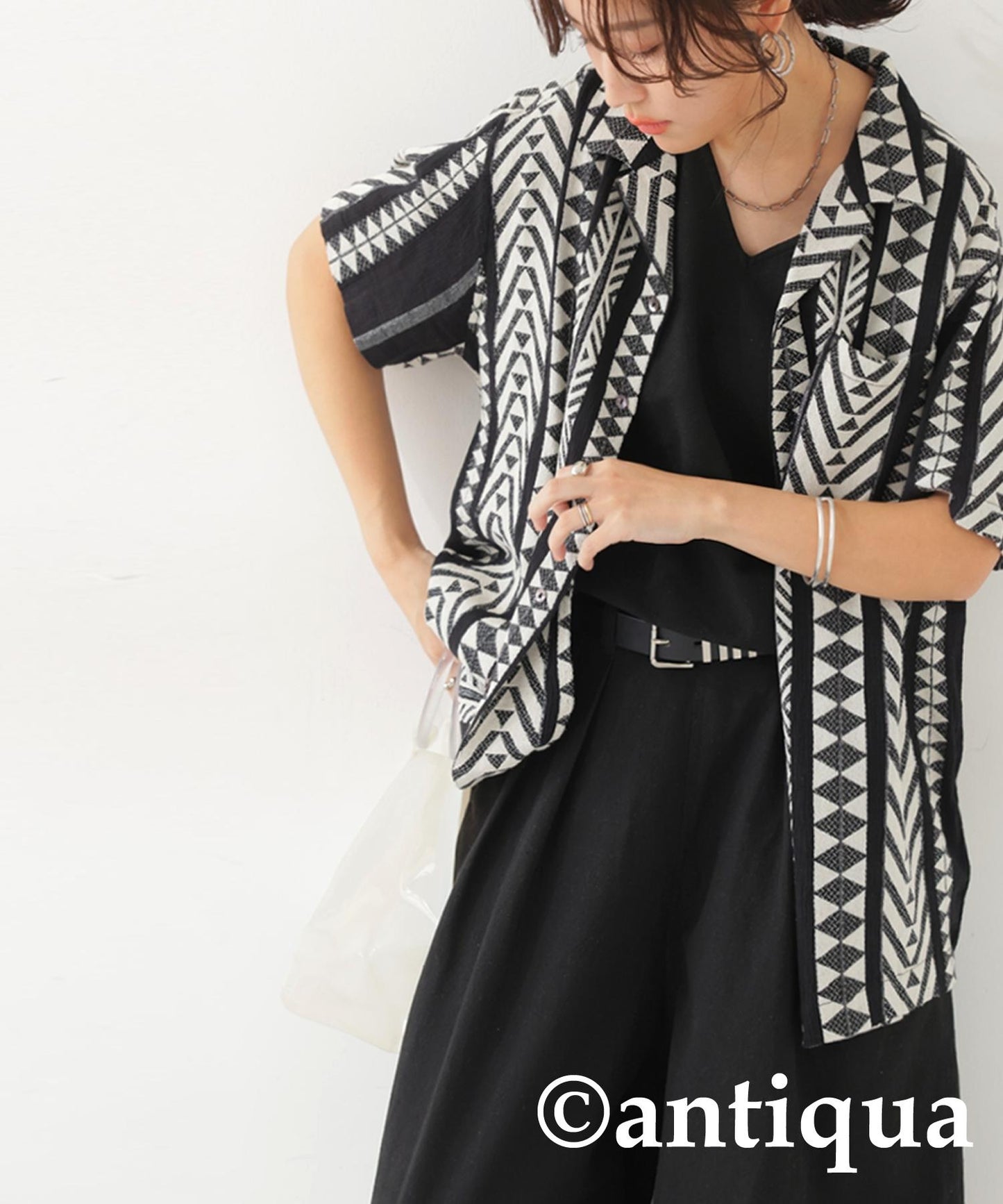 Ladies Ethnic Pattern Shirt