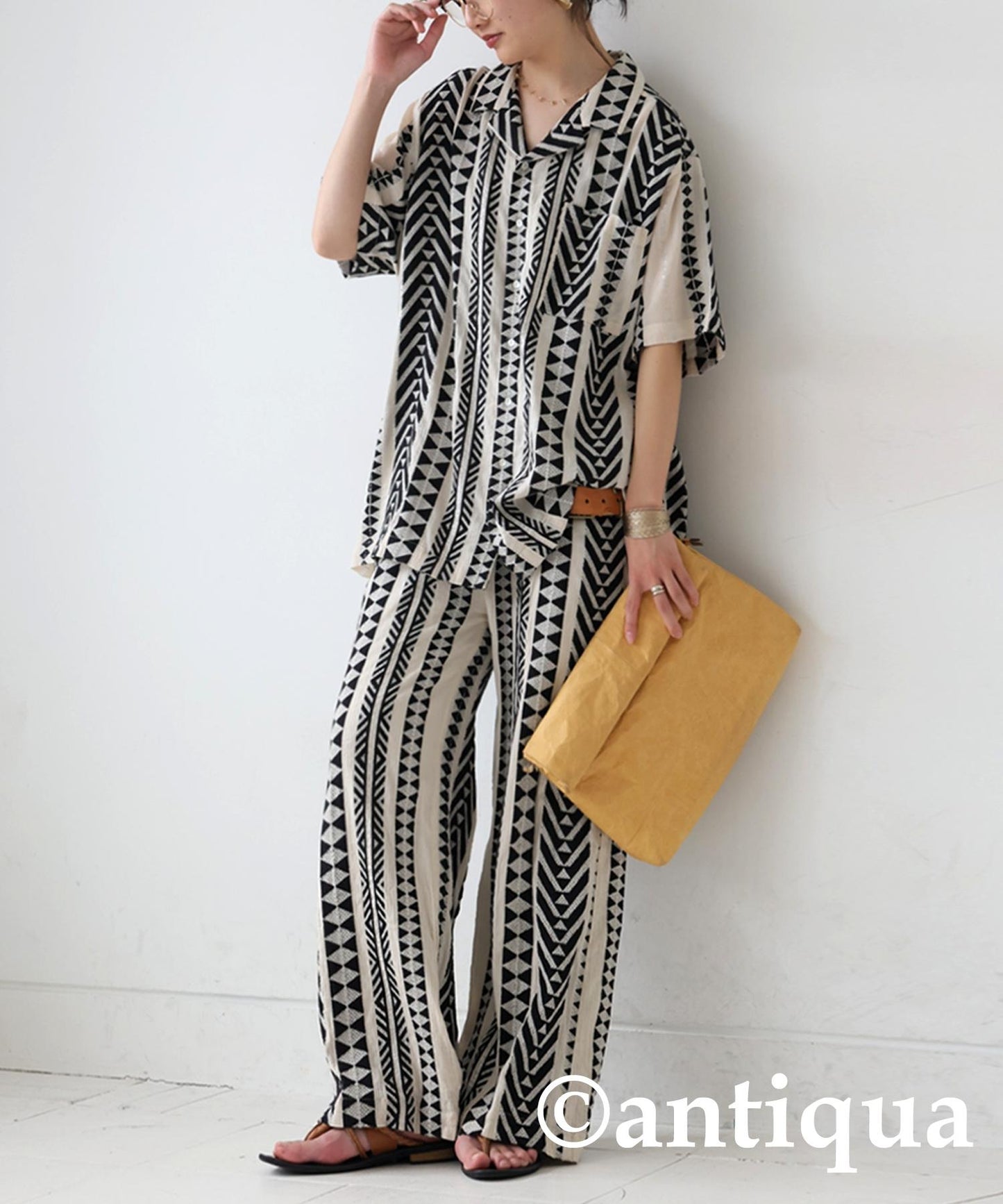 Ladies Ethnic Pattern Shirt