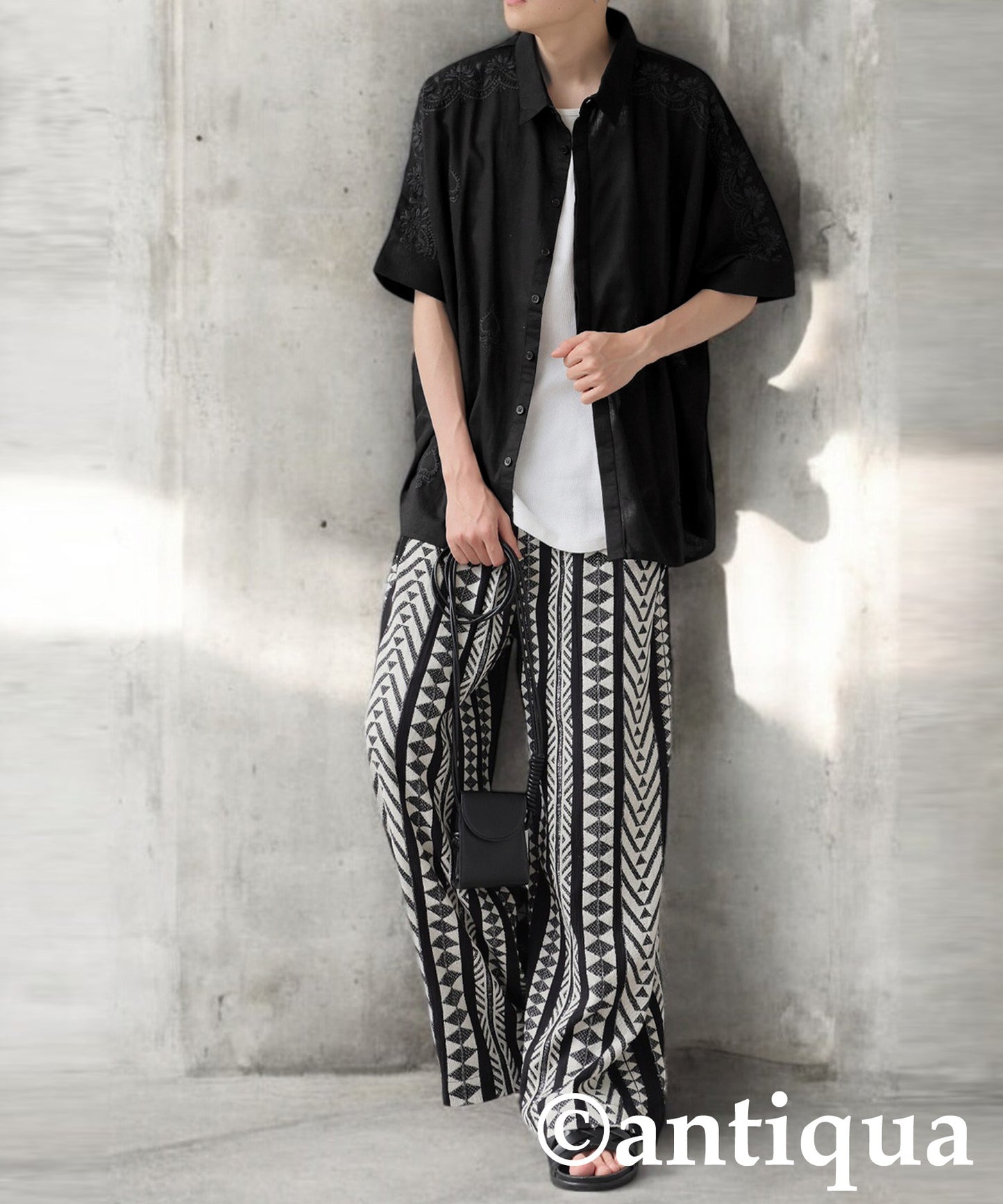 Men's Indian Cotton Embroidered Shirt