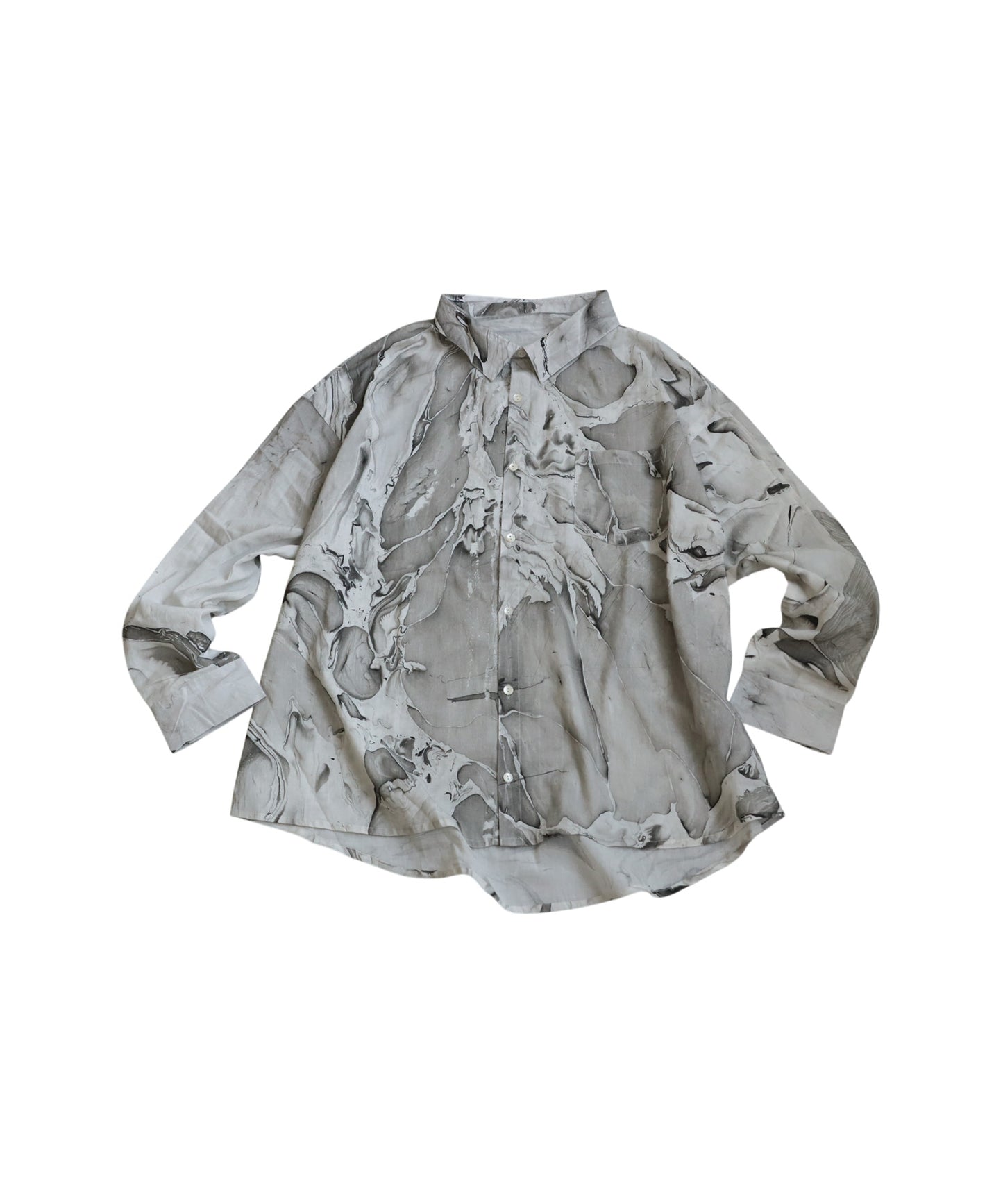 Marble Print Shirt Men's