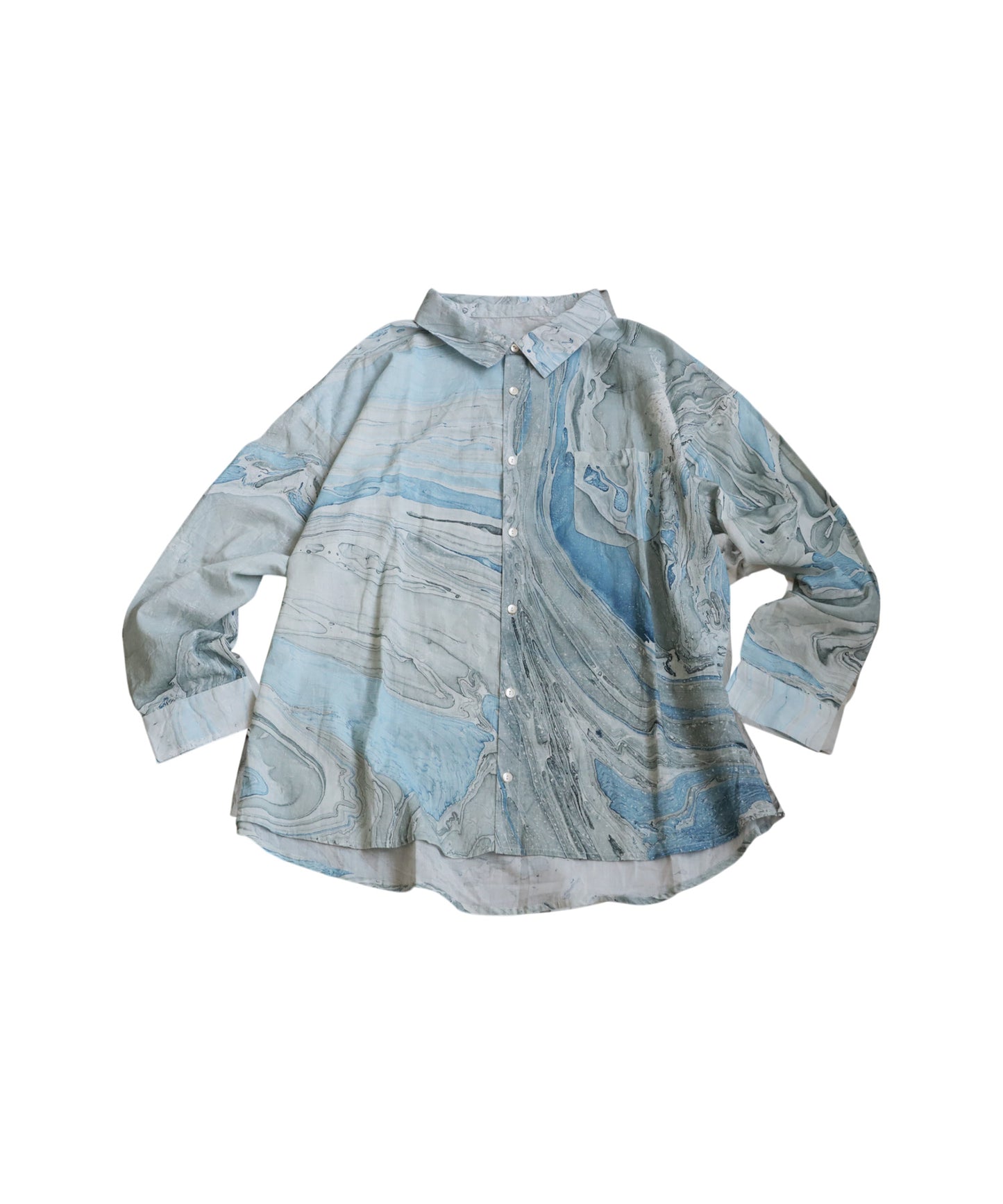 Marble Print Shirt Men's