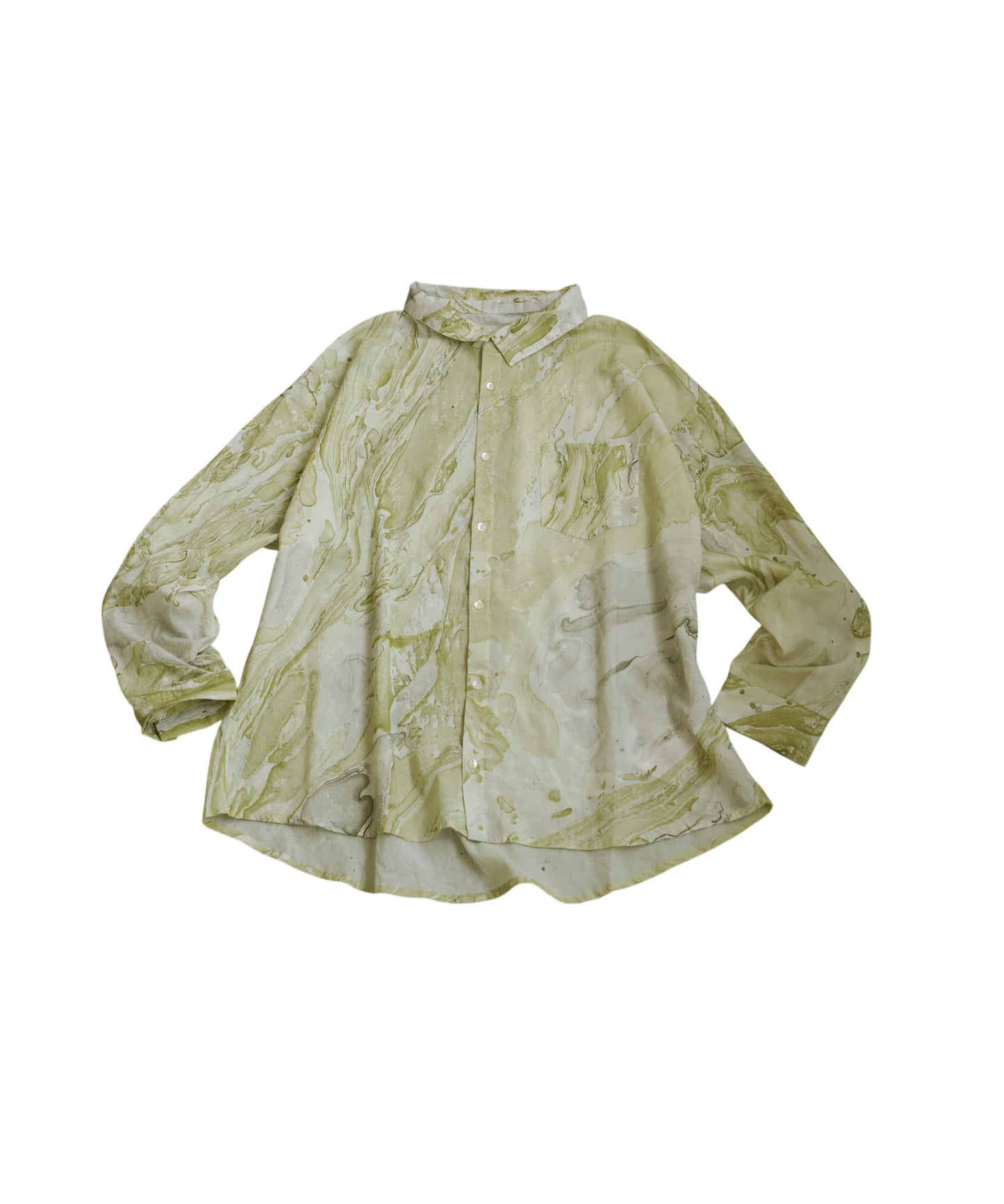 Marble Print Shirt Ladies