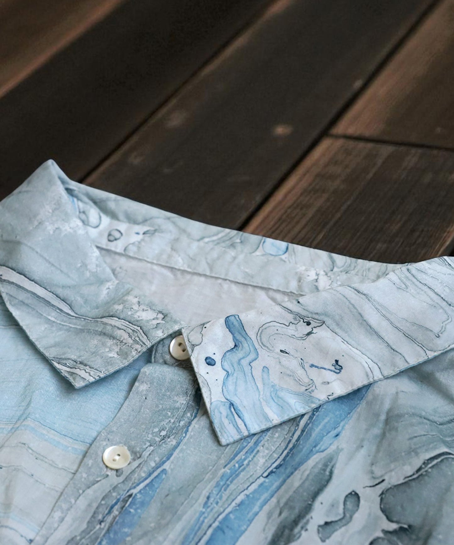 Marble Print Shirt Men's