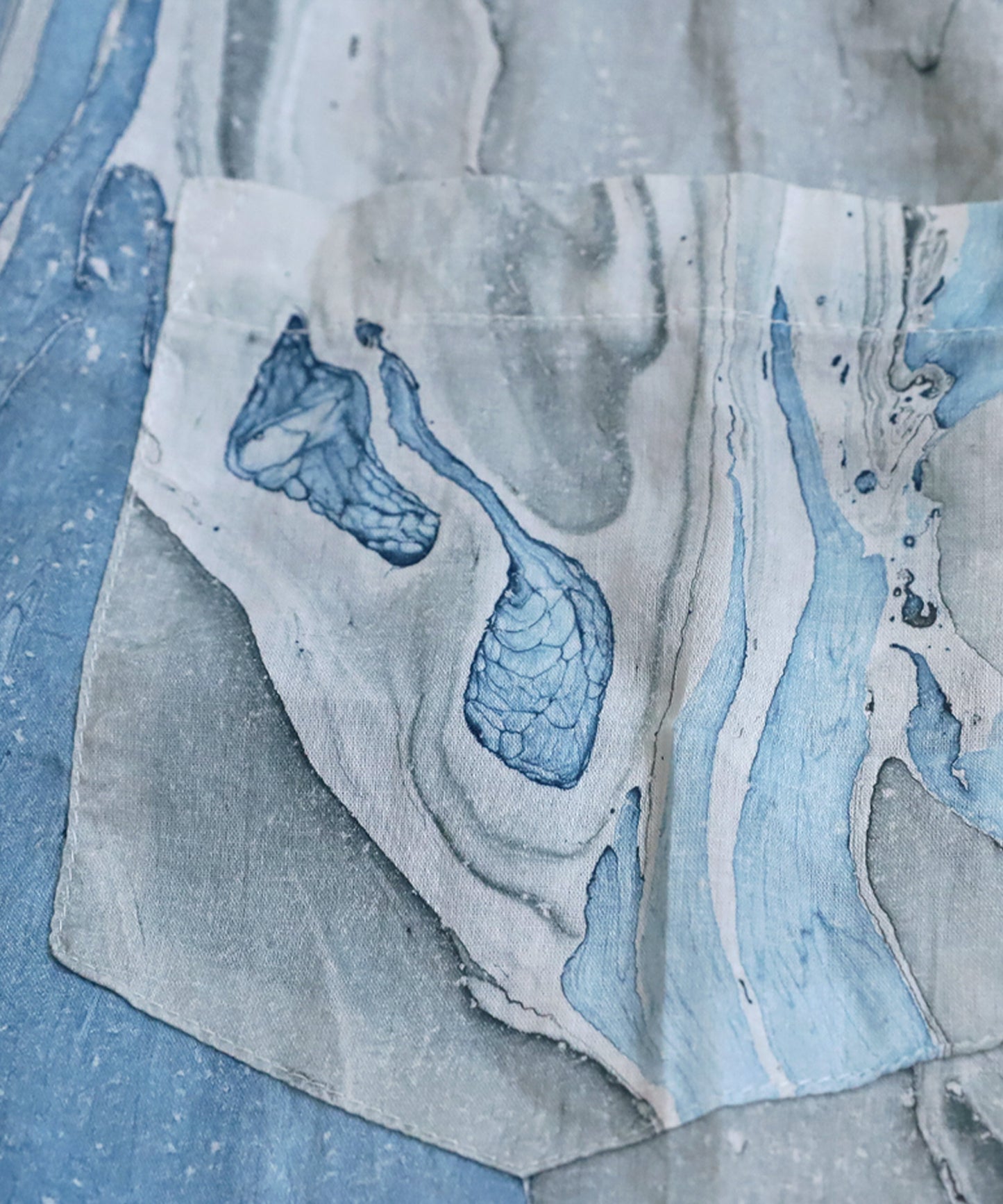 Marble Print Shirt Men's