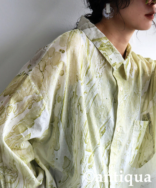 Marble Print Shirt Ladies