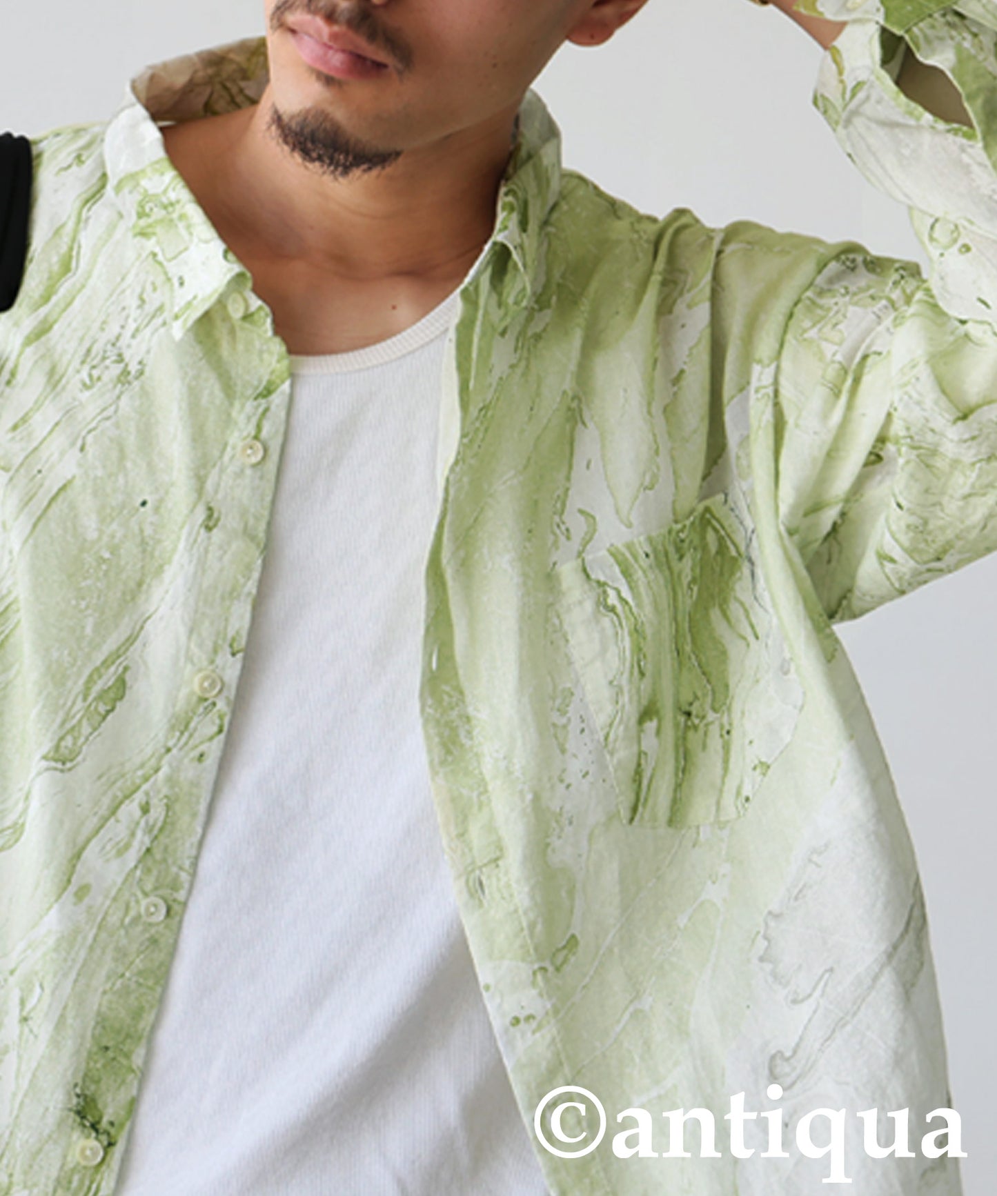 Marble Print Shirt Men's