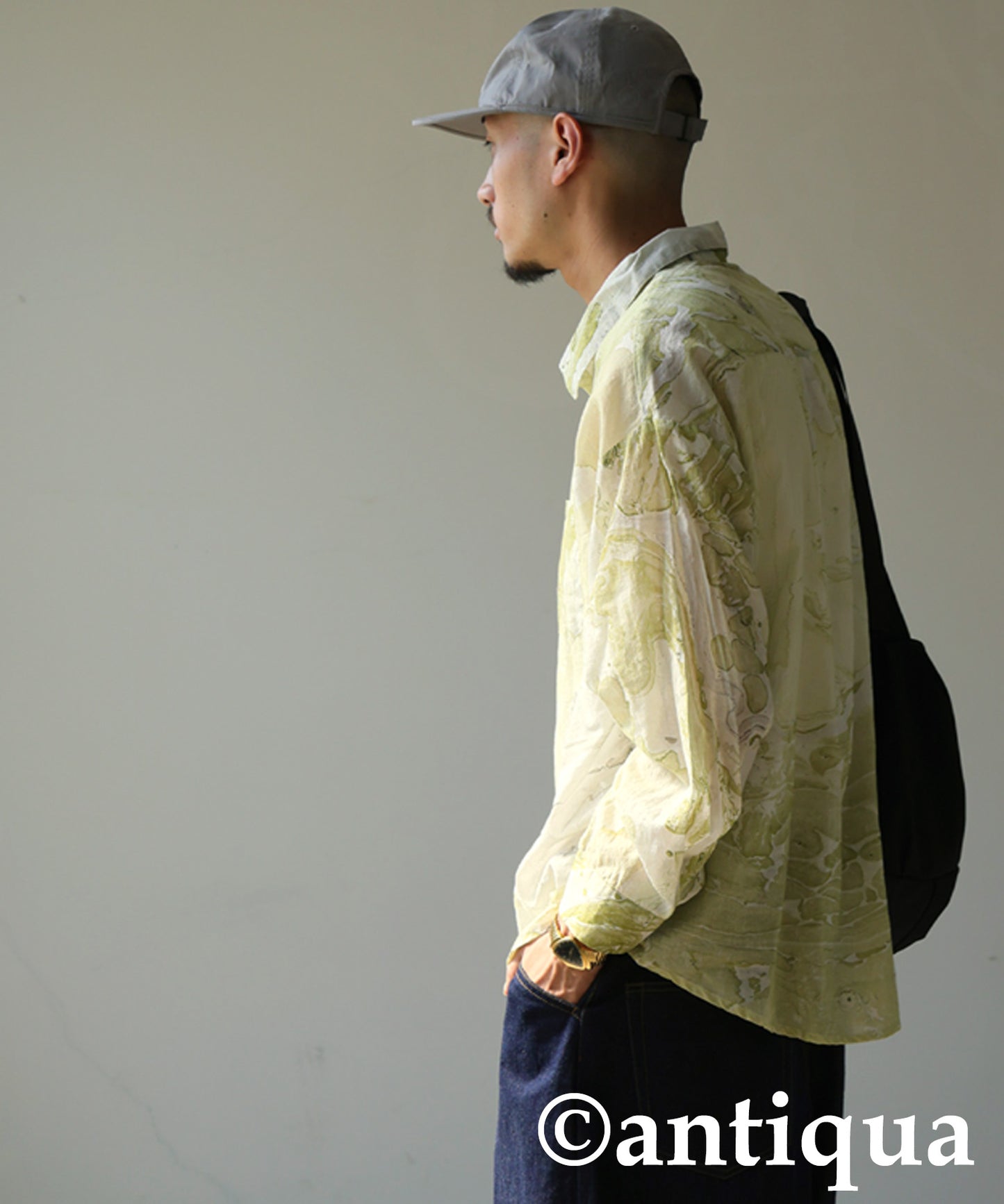 Marble Print Shirt Men's