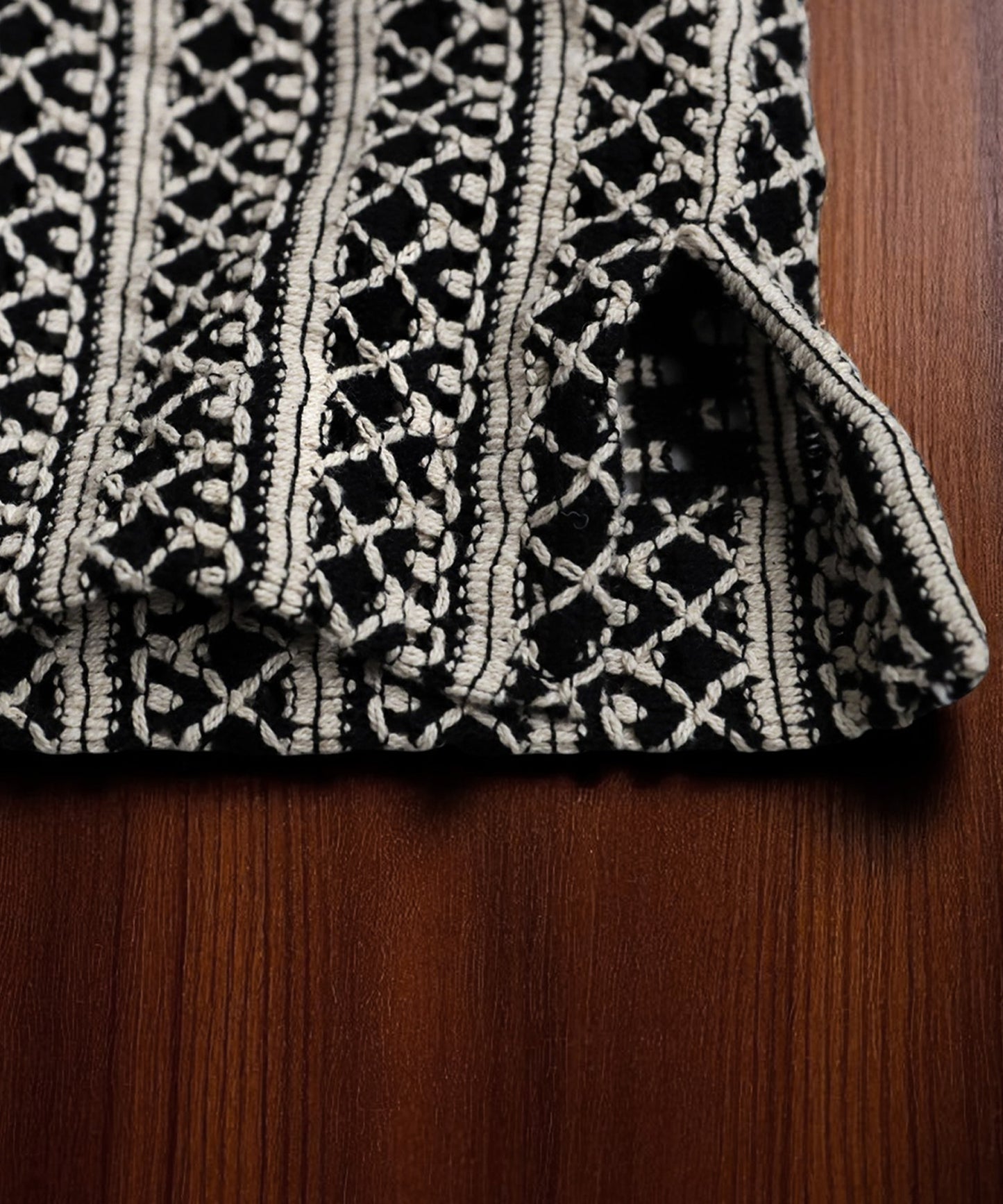 Ladies Lace Open Collar Shirt