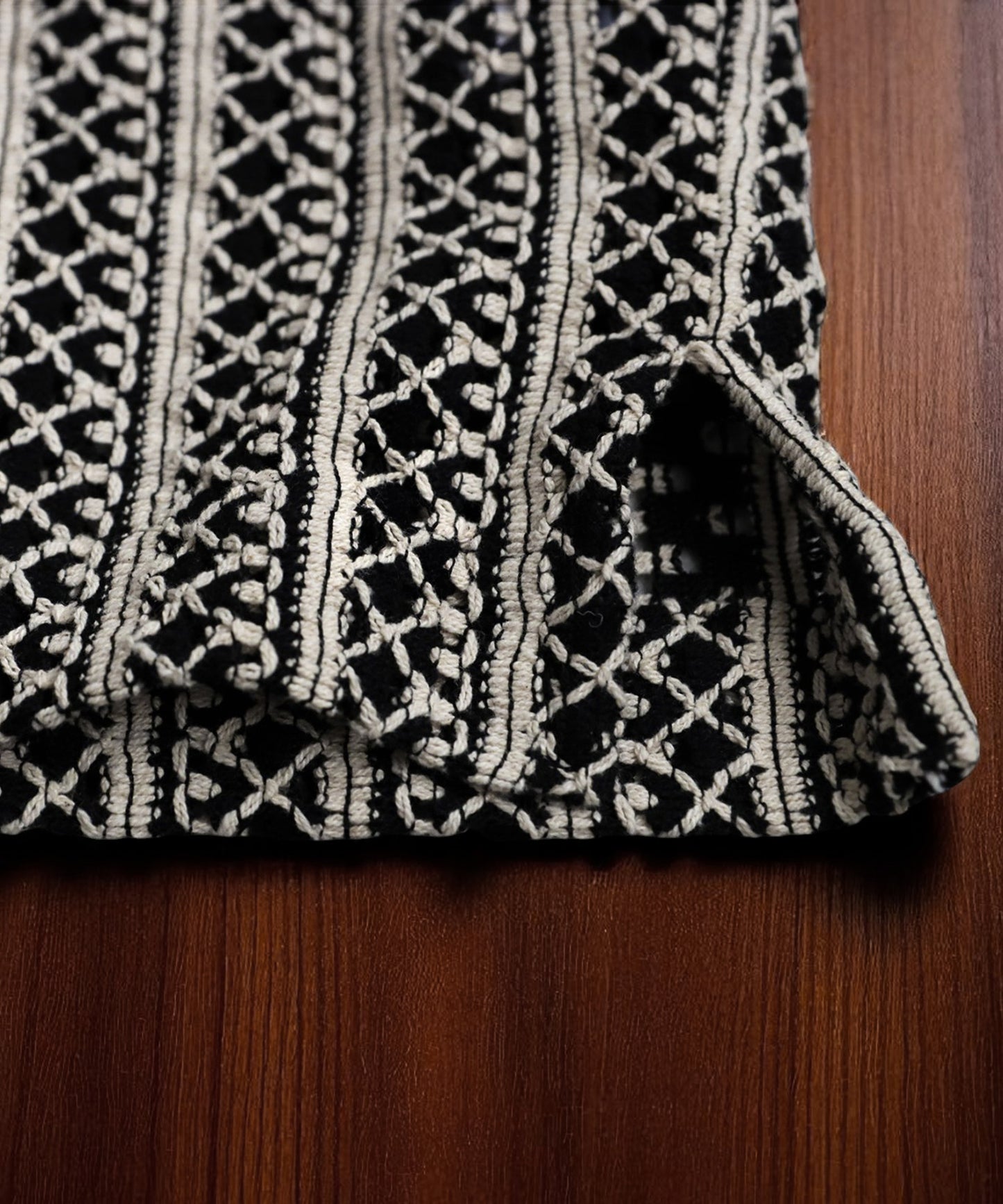 Men's Lace Open Collar Shirt