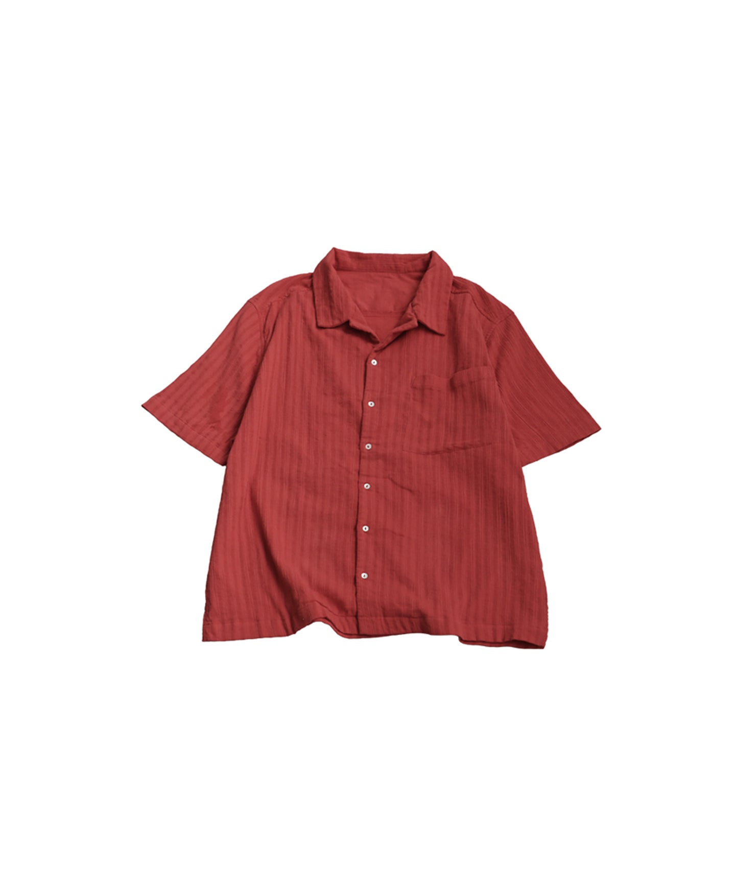 Ladies Crepe Dobby Open-Collar Shirt