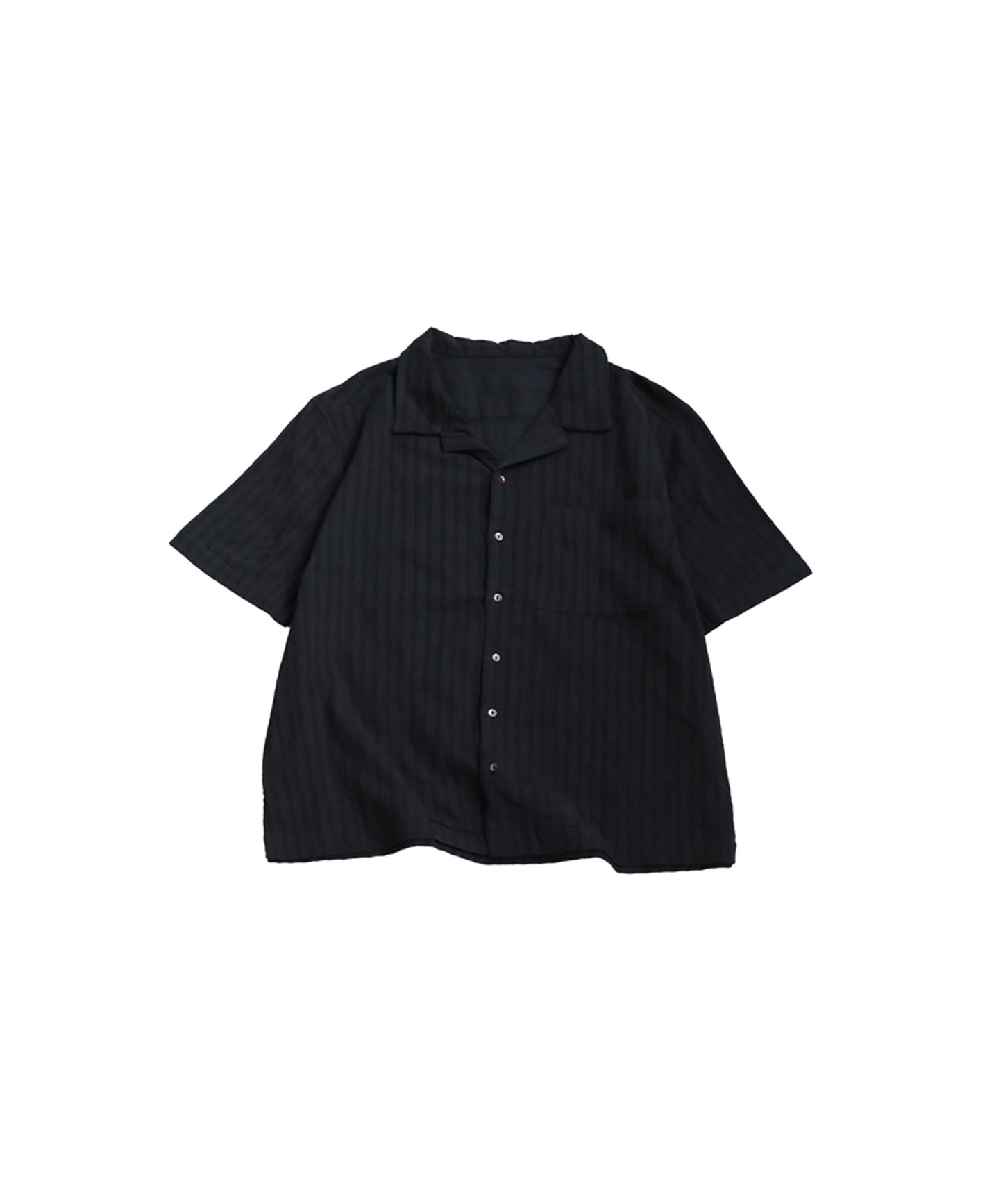 Ladies Crepe Dobby Open-Collar Shirt