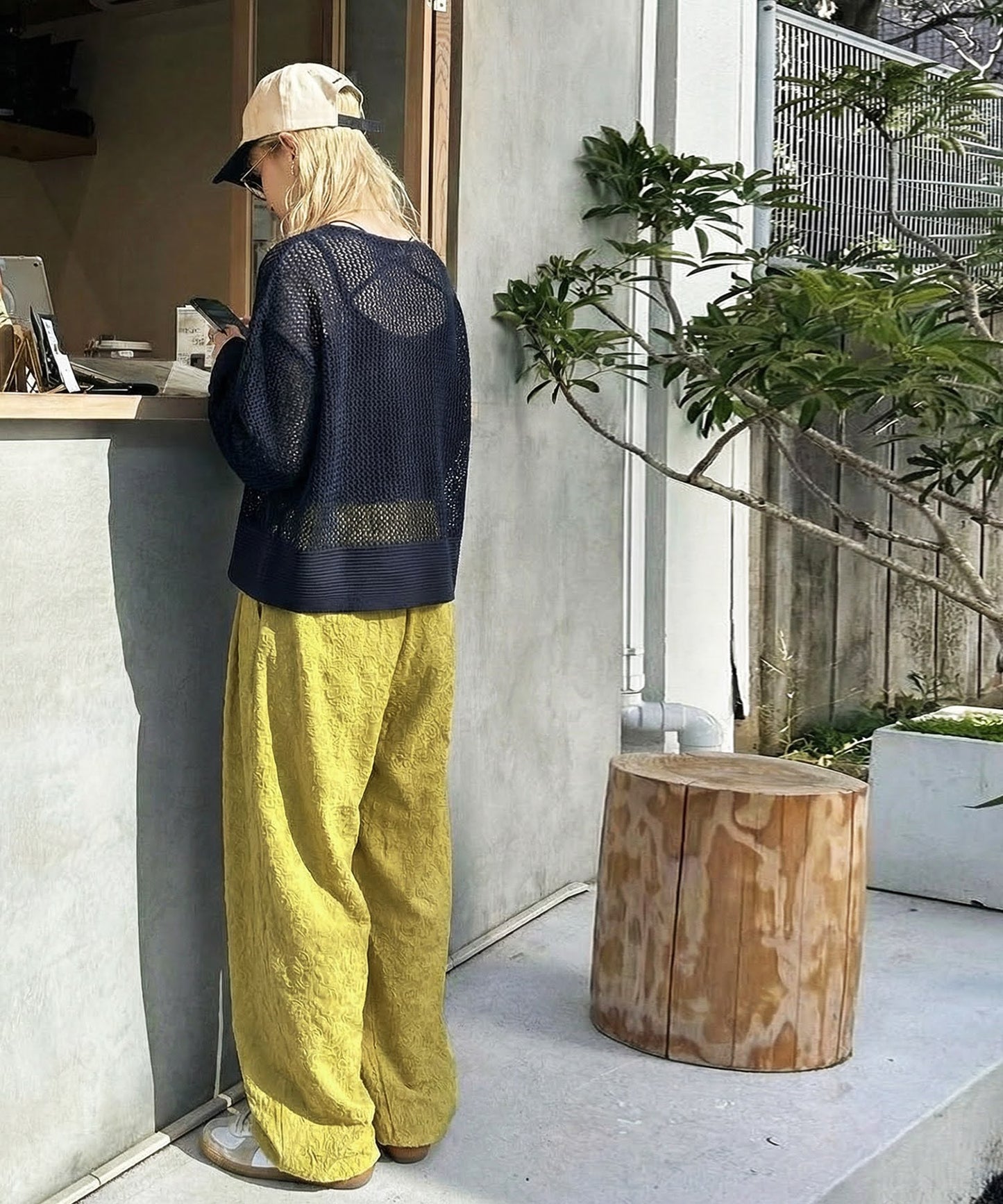 Paisley Embroidered Barrel Leg Pants Ladies