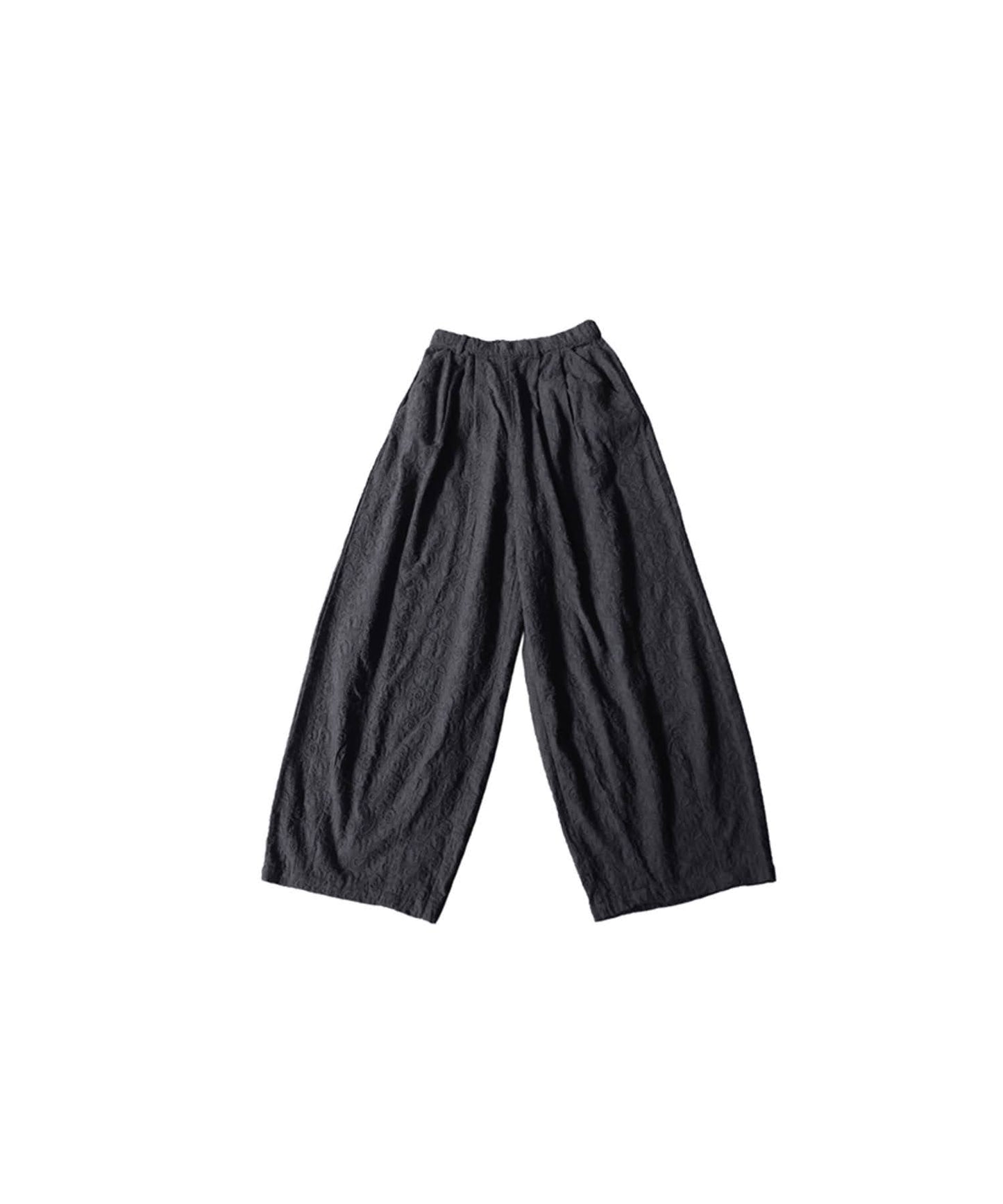 Paisley Embroidered Barrel Leg Pants Men's