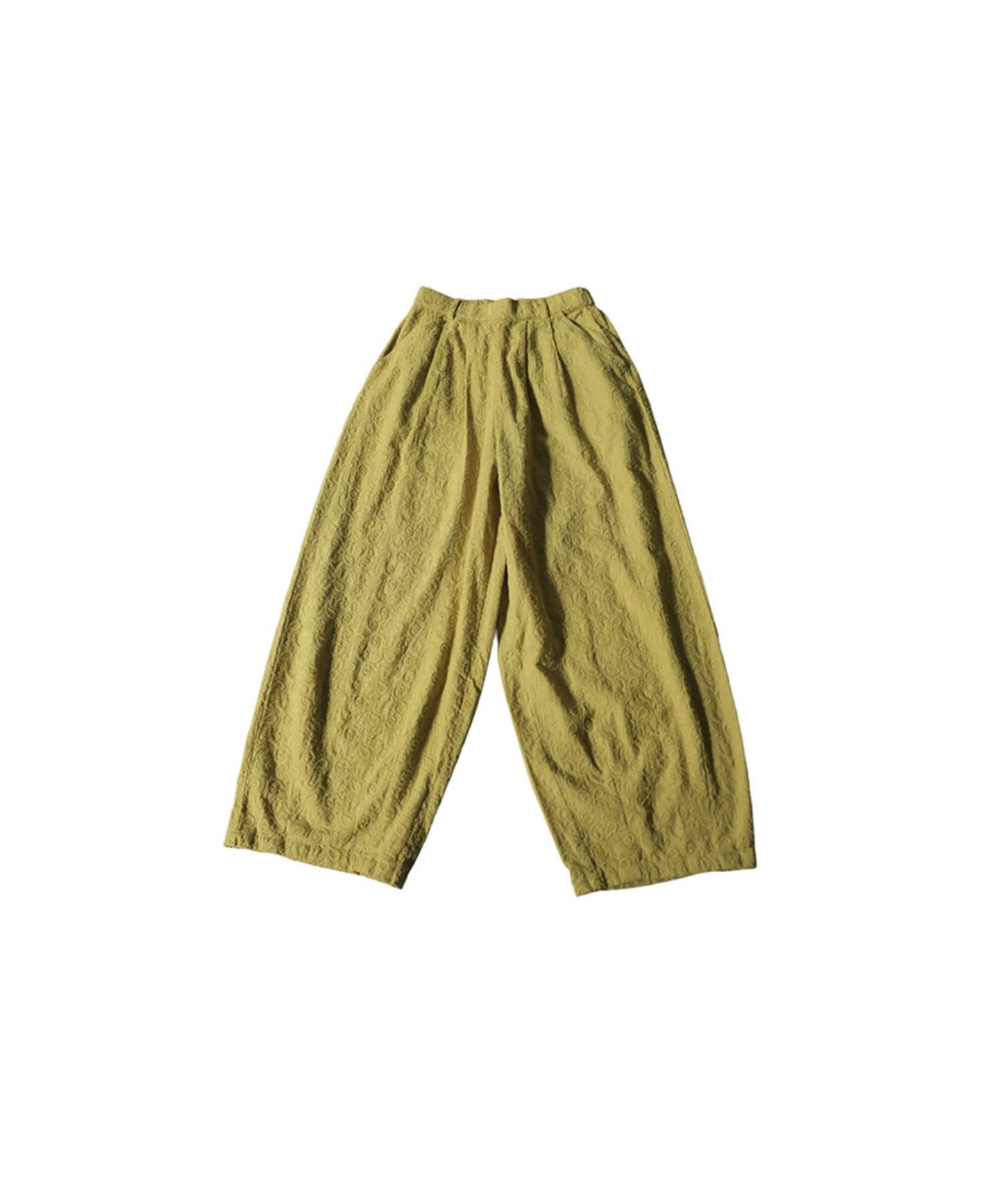 Paisley Embroidered Barrel Leg Pants Men's