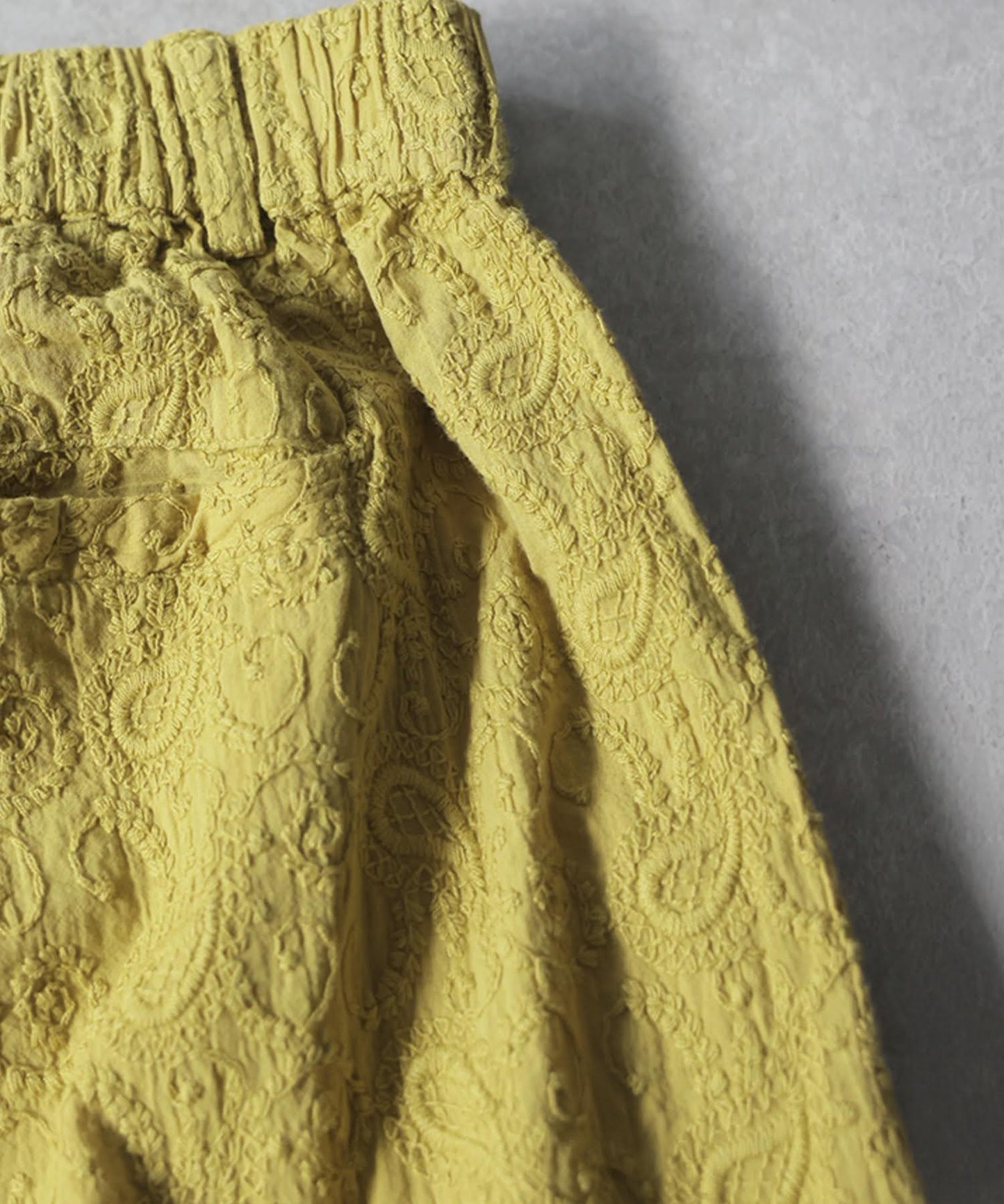 Paisley Embroidered Barrel Leg Pants Ladies