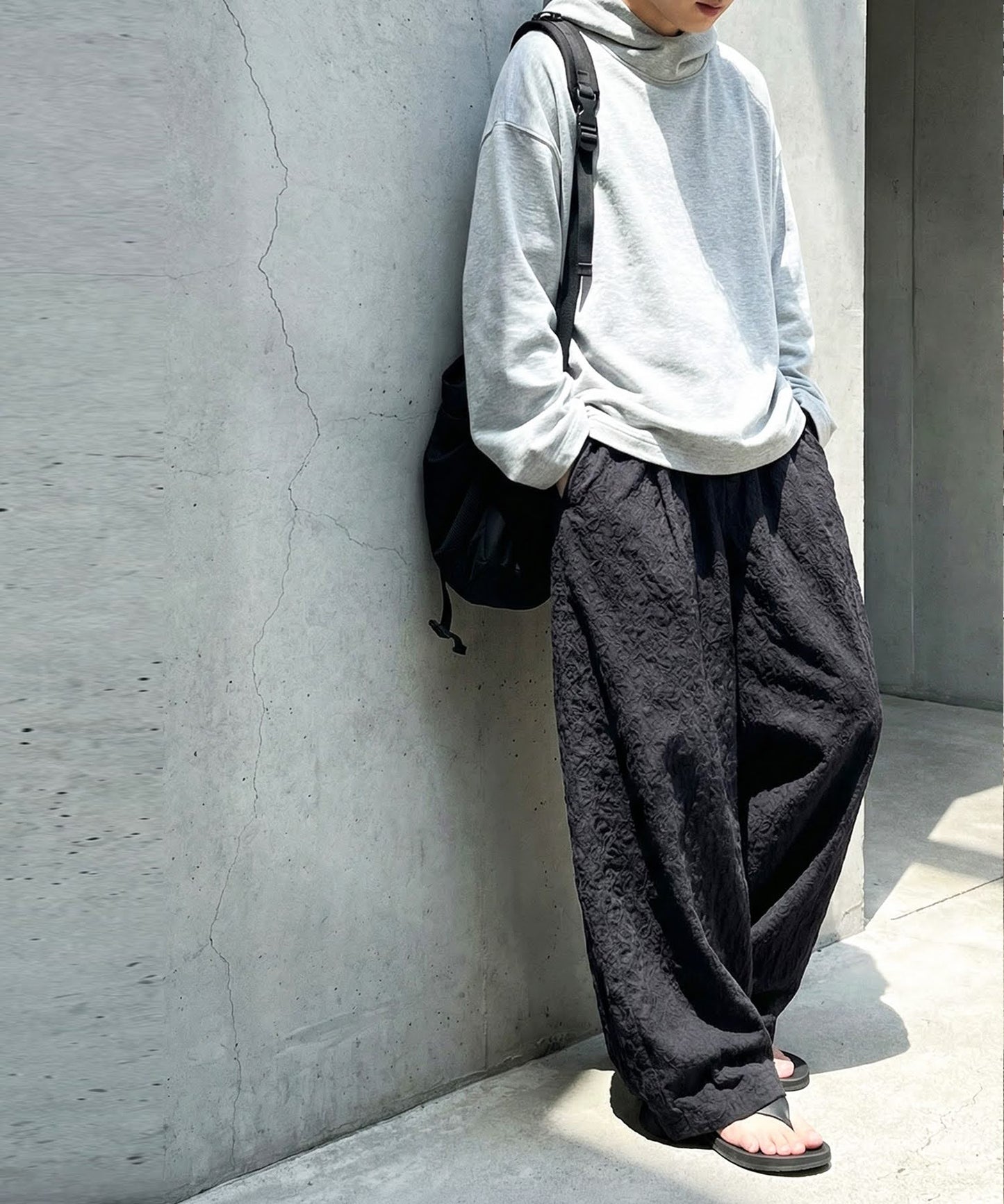 Paisley Embroidered Barrel Leg Pants Men's