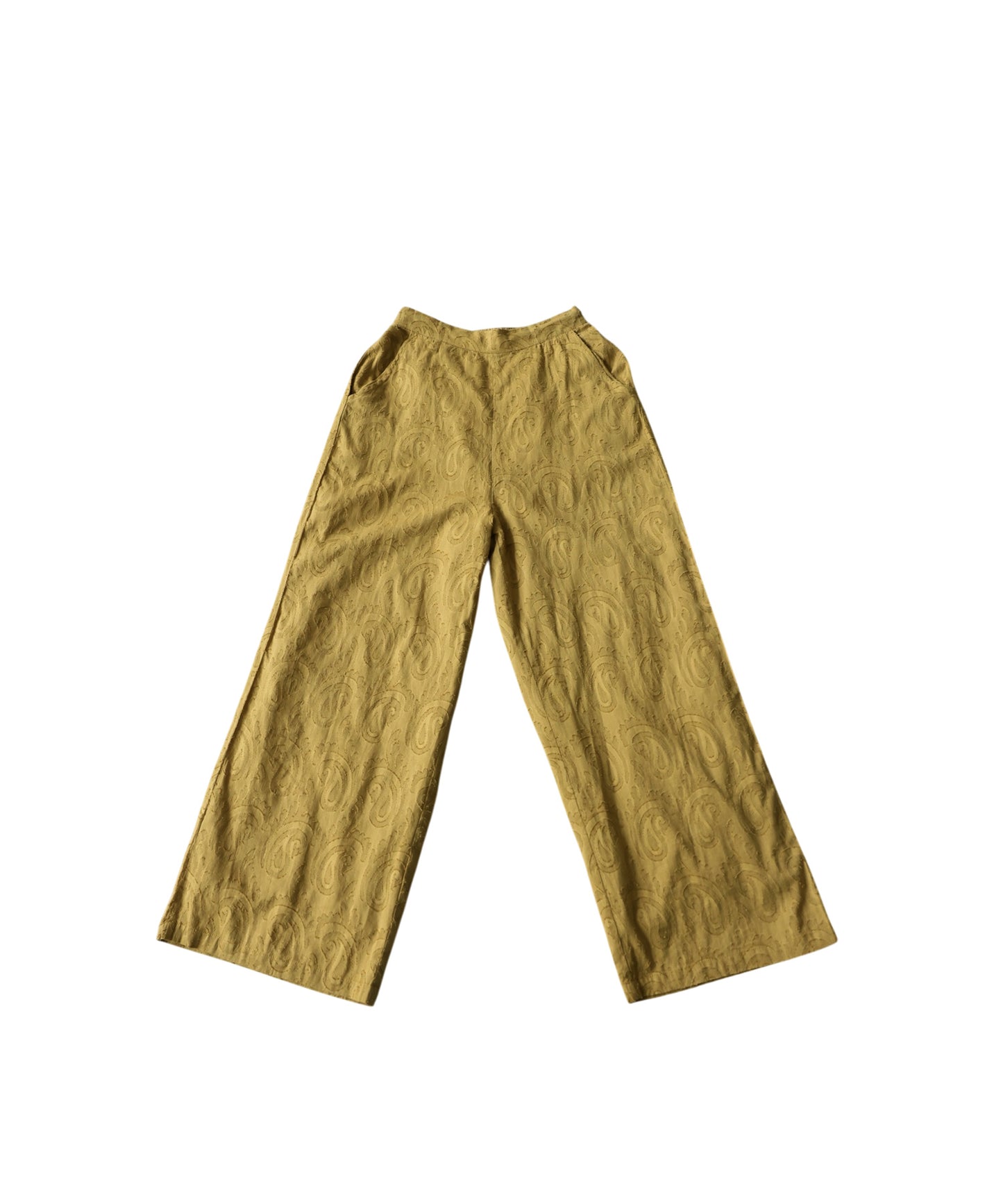 100% Cotton Dobby Weave Indian Cotton Wide Pants Ladies