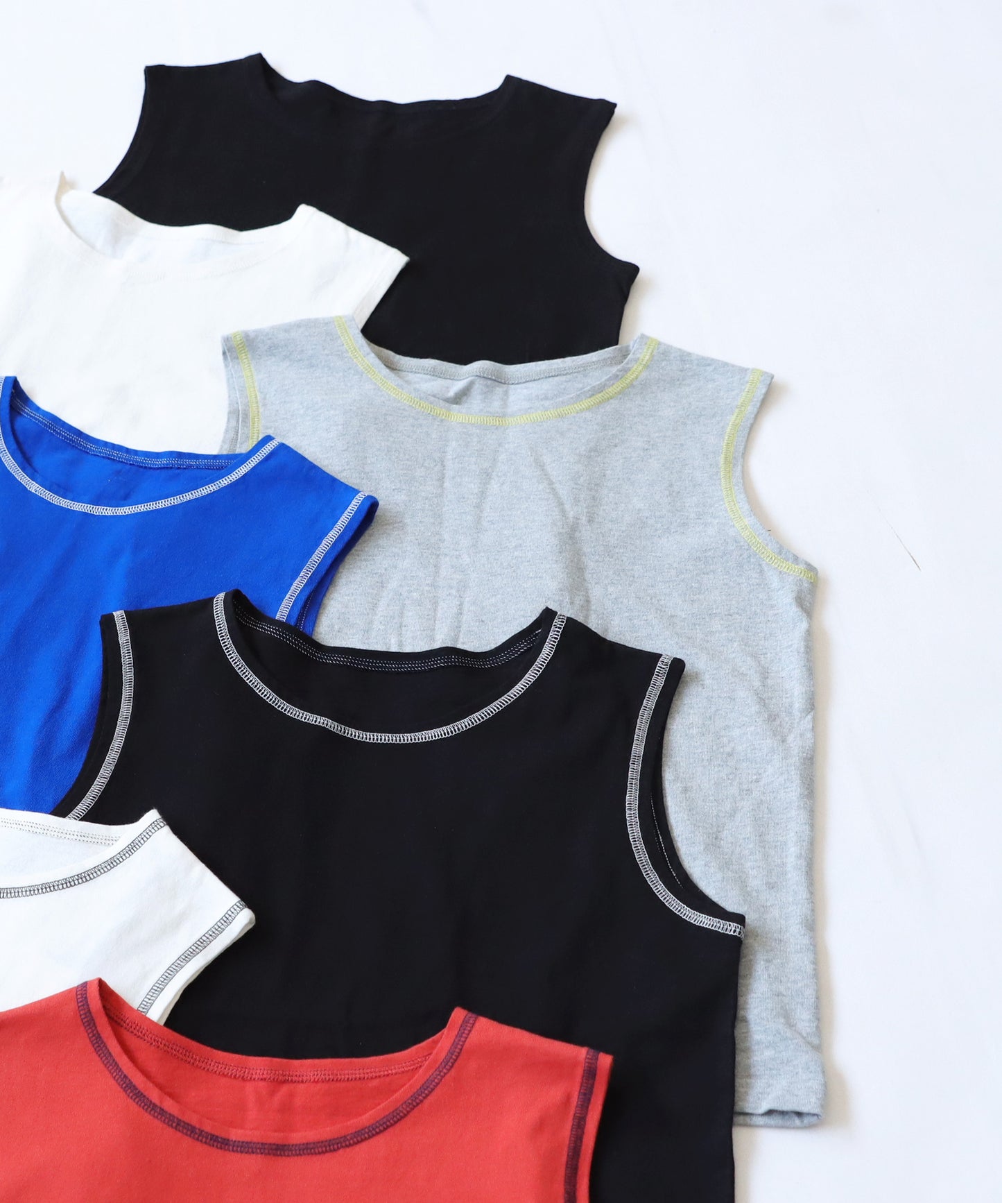 Bicolor Stitch Tank Top Junior