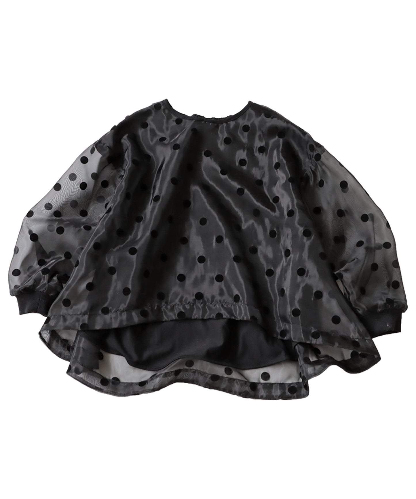 Polka Dot Sheer Tops Junior