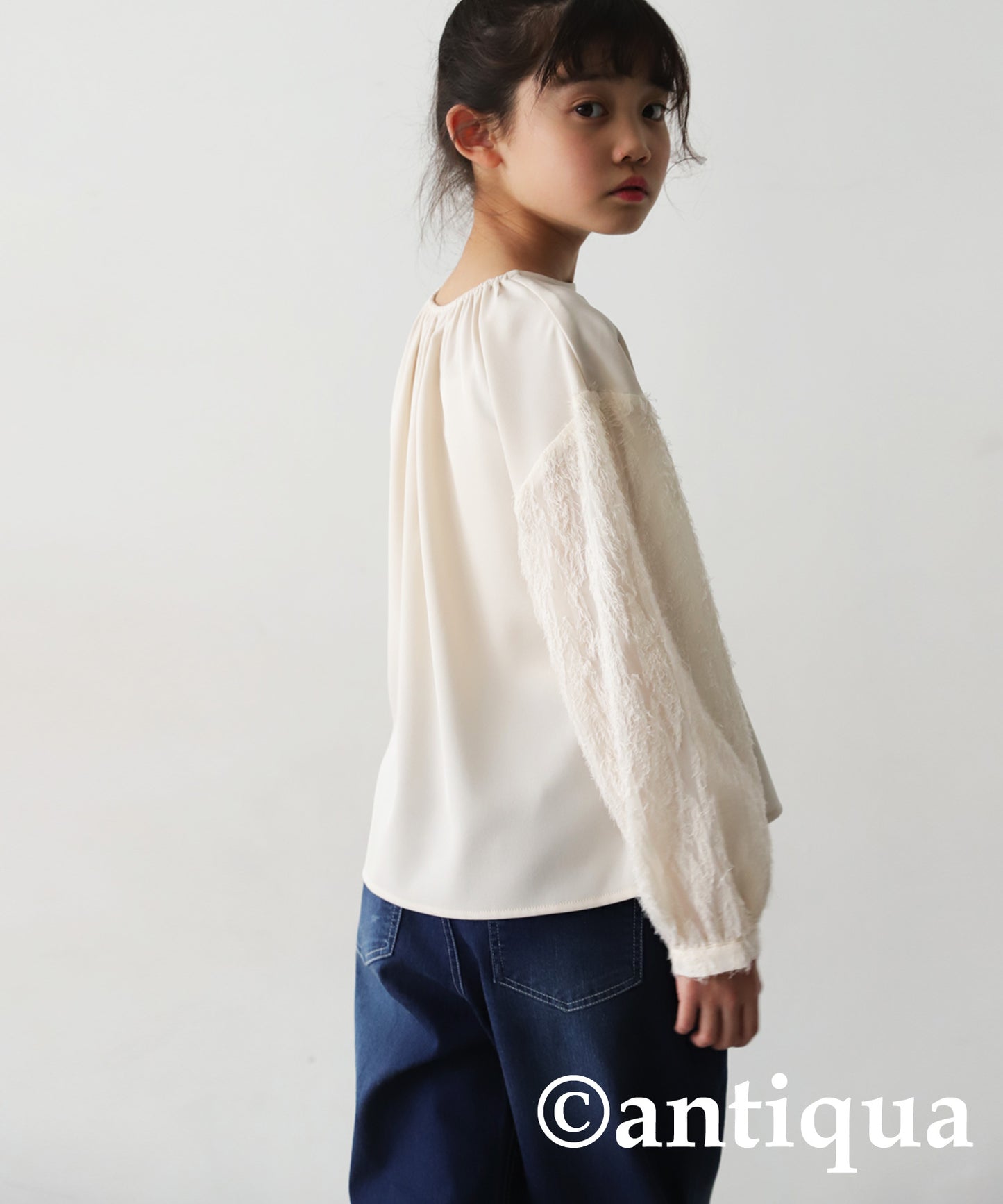 Jacquard Sheer Tops Junior