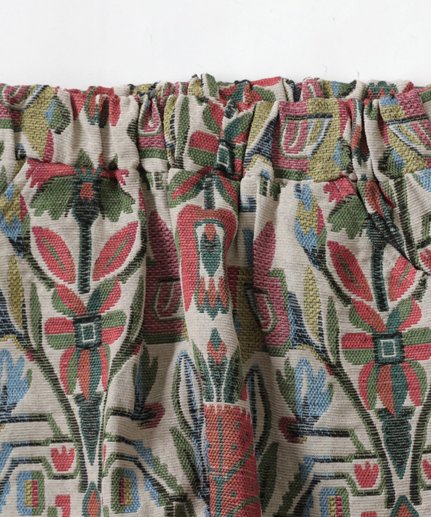 Botanical embroidery Saruel pants Ladies