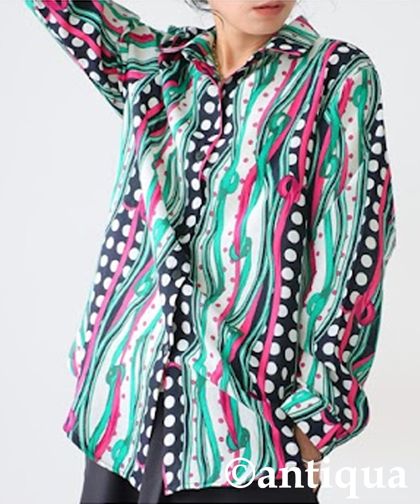 Retro Pattern Shirt Ladies