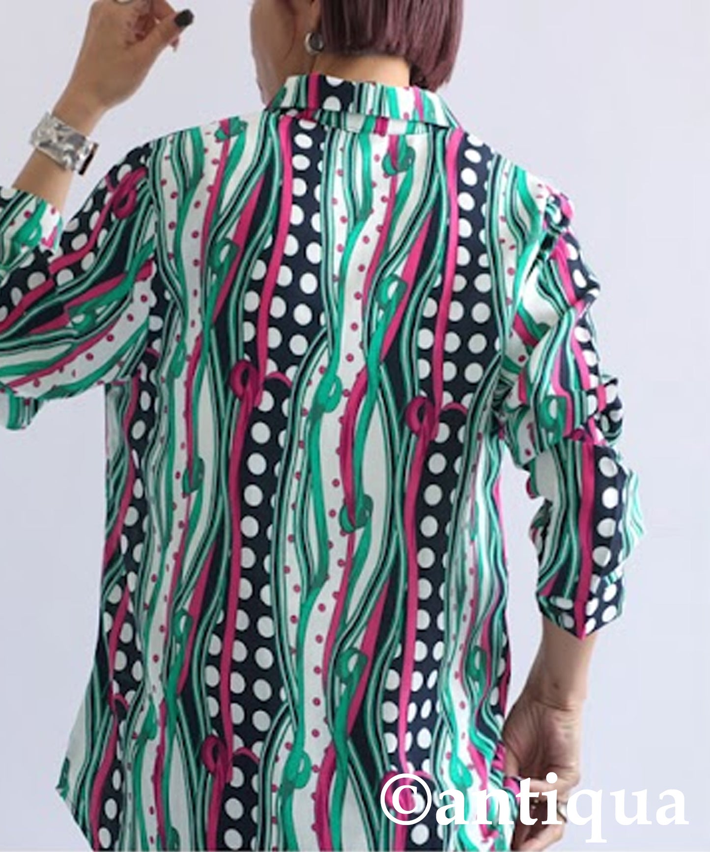 Retro Pattern Shirt Ladies