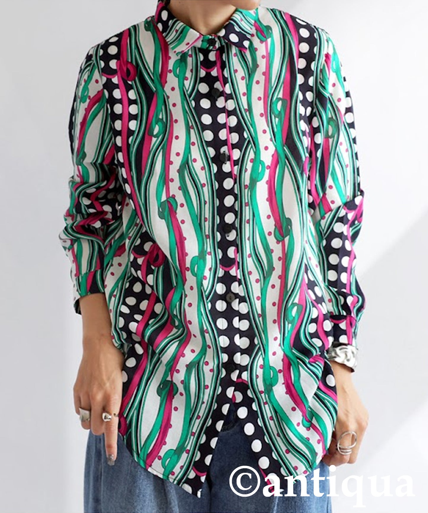 Retro Pattern Shirt Ladies