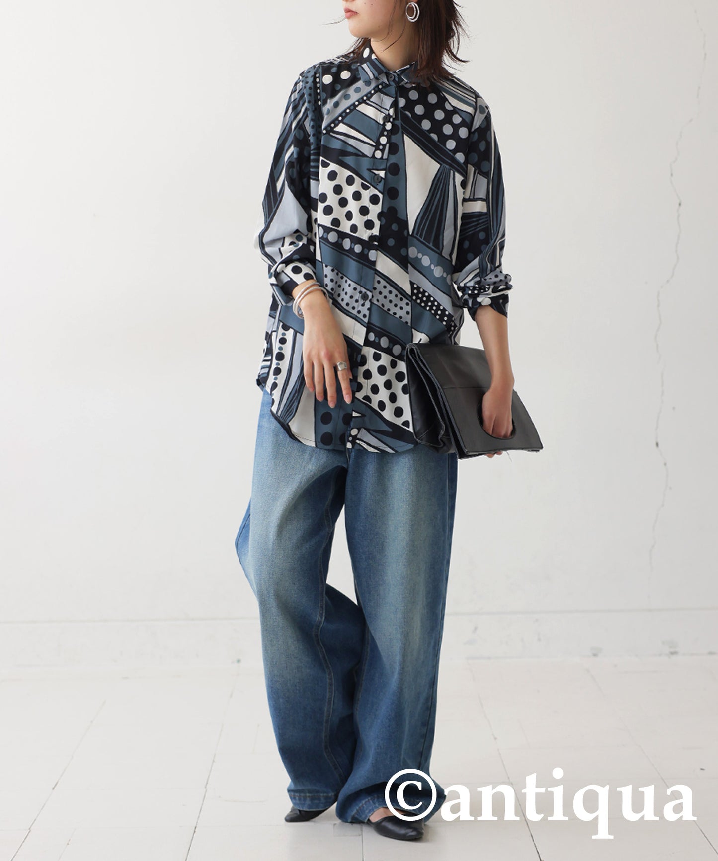 Retro Art Pattern Shirt Ladies