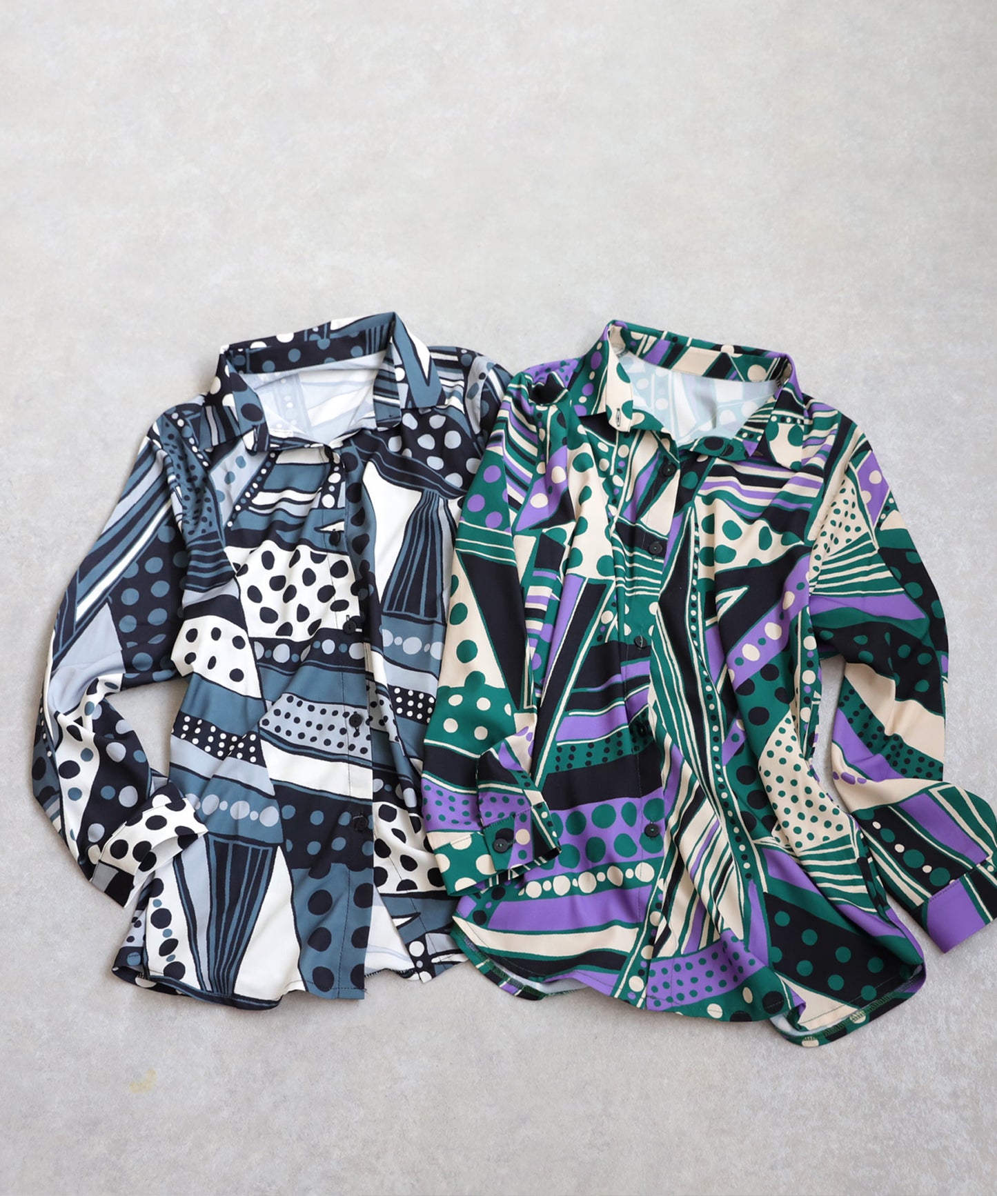 Retro Art Pattern Shirt Ladies