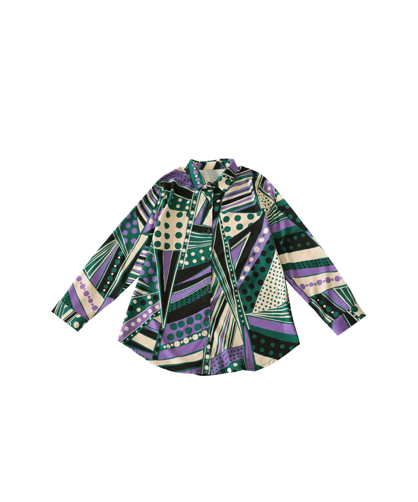 Retro Art Pattern Shirt Ladies