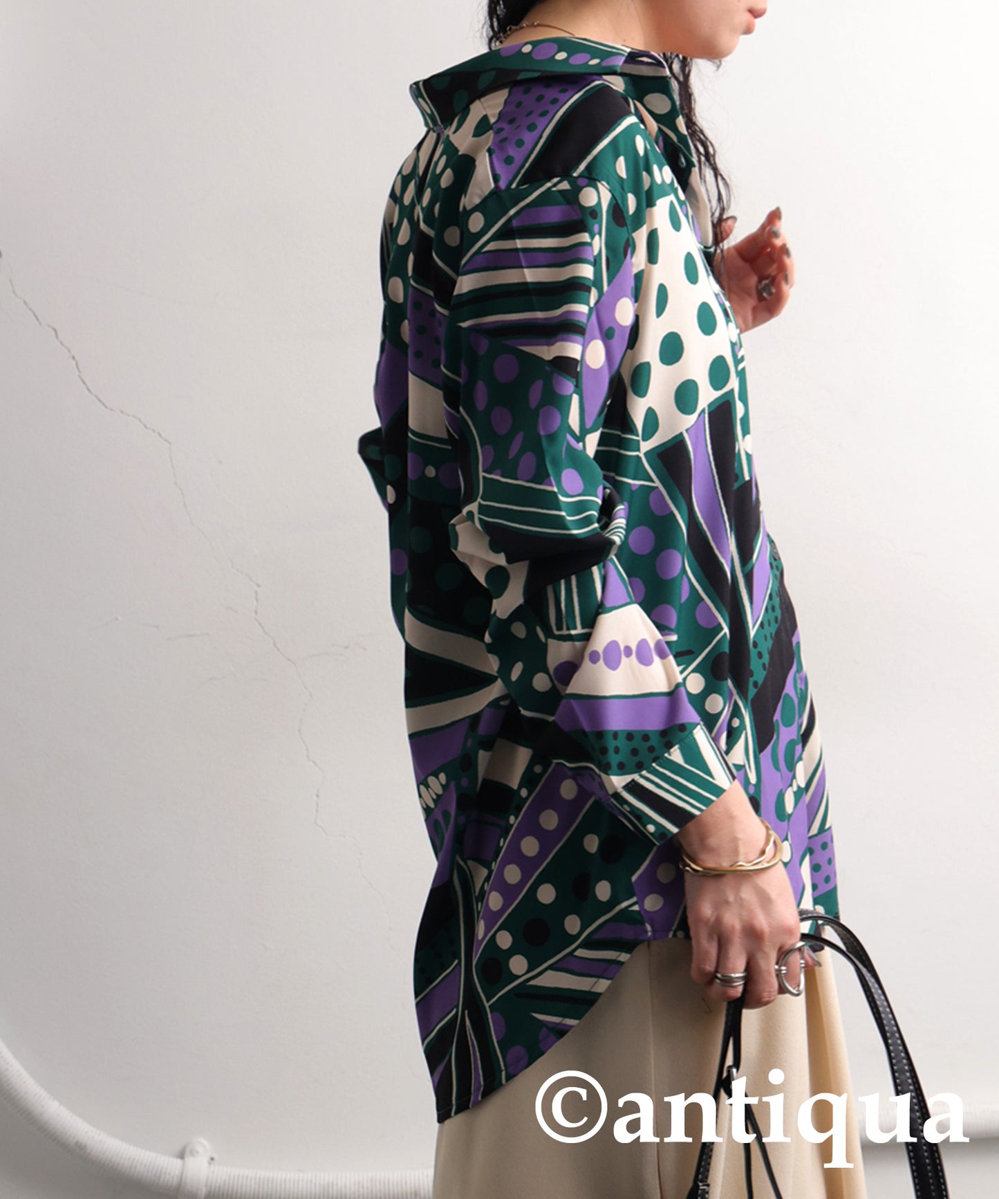 Retro Art Pattern Shirt Ladies