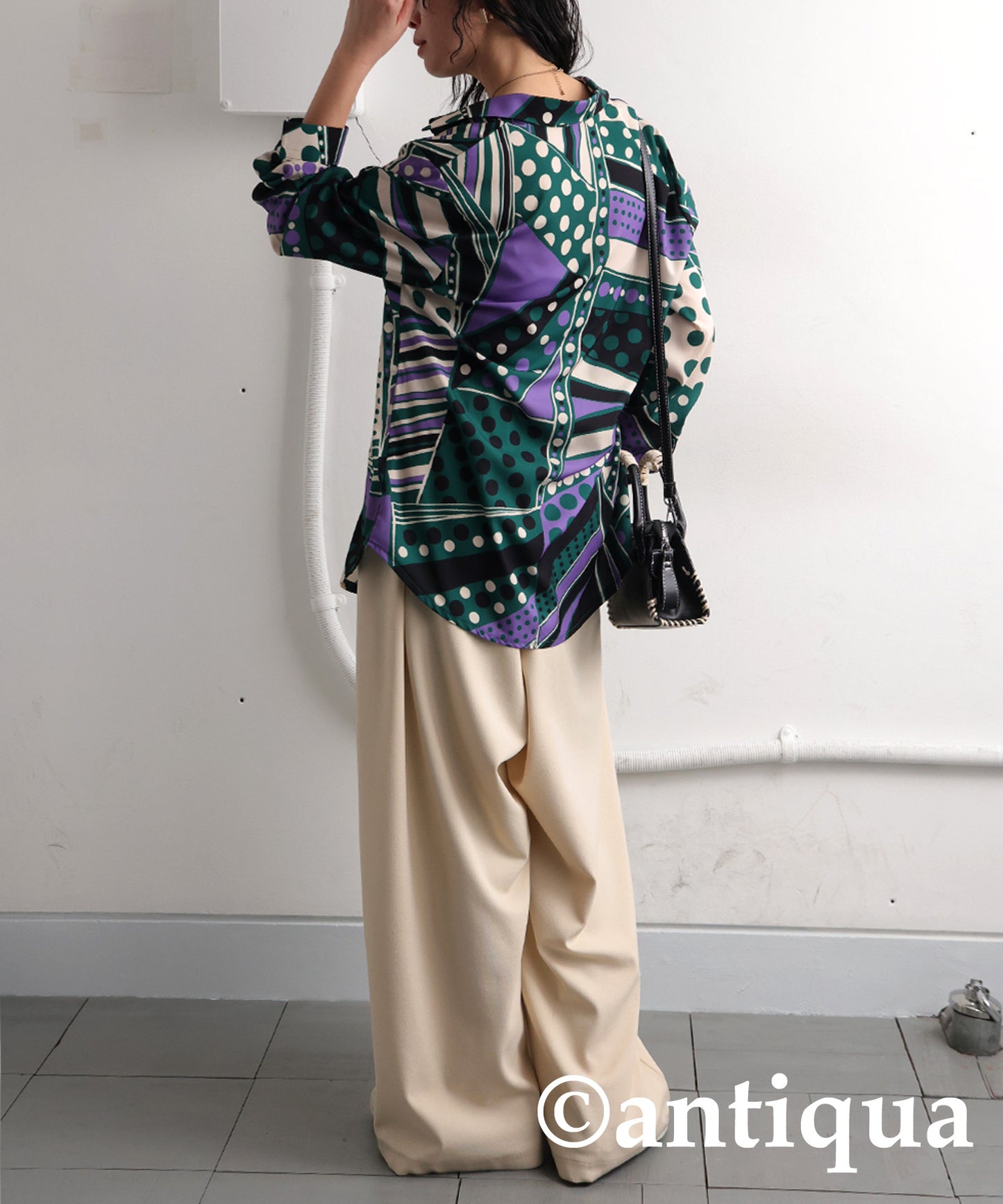 Retro Art Pattern Shirt Ladies