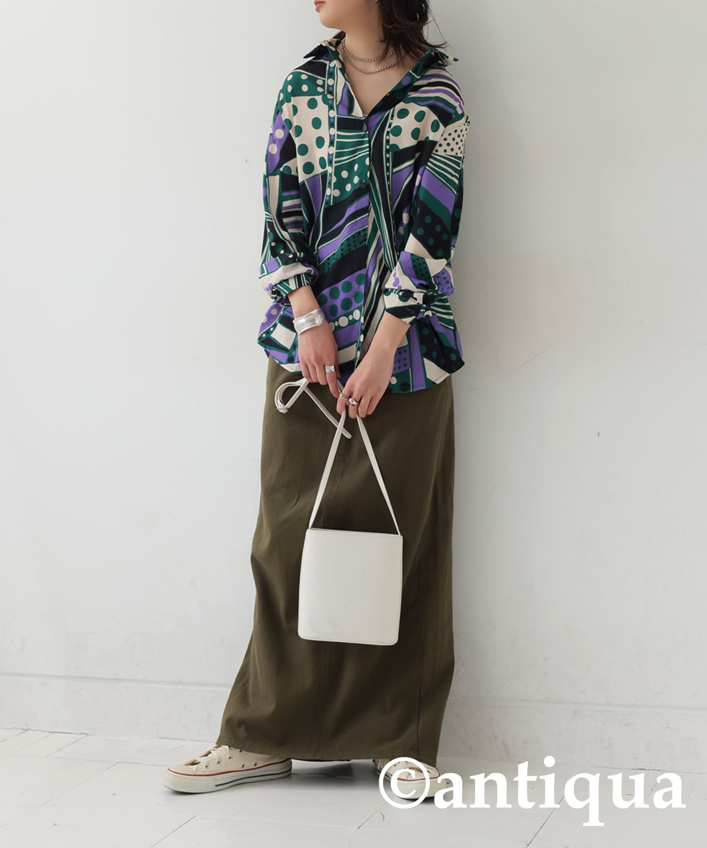 Retro Art Pattern Shirt Ladies