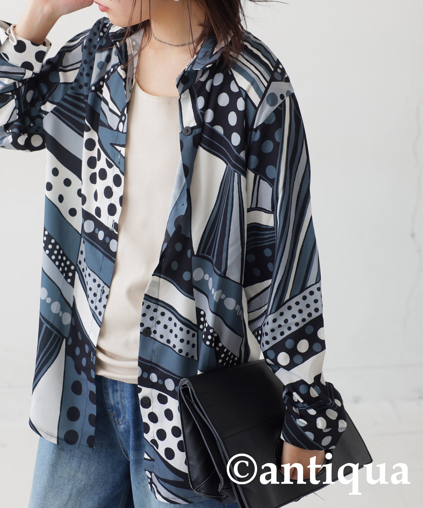 Retro Art Pattern Shirt Ladies