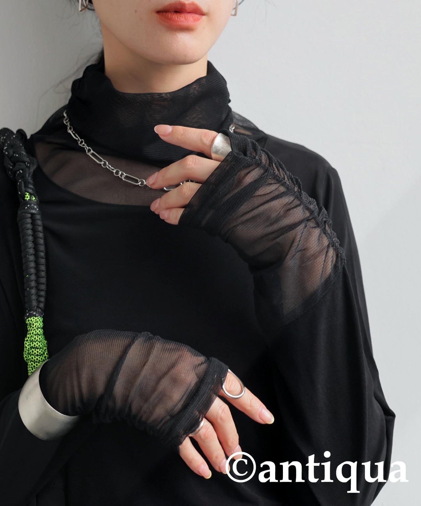 Ladies Sheer Point Gathered Tops