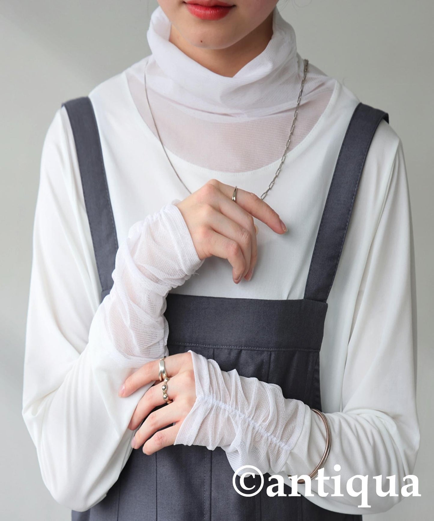 Ladies Sheer Point Gathered Tops