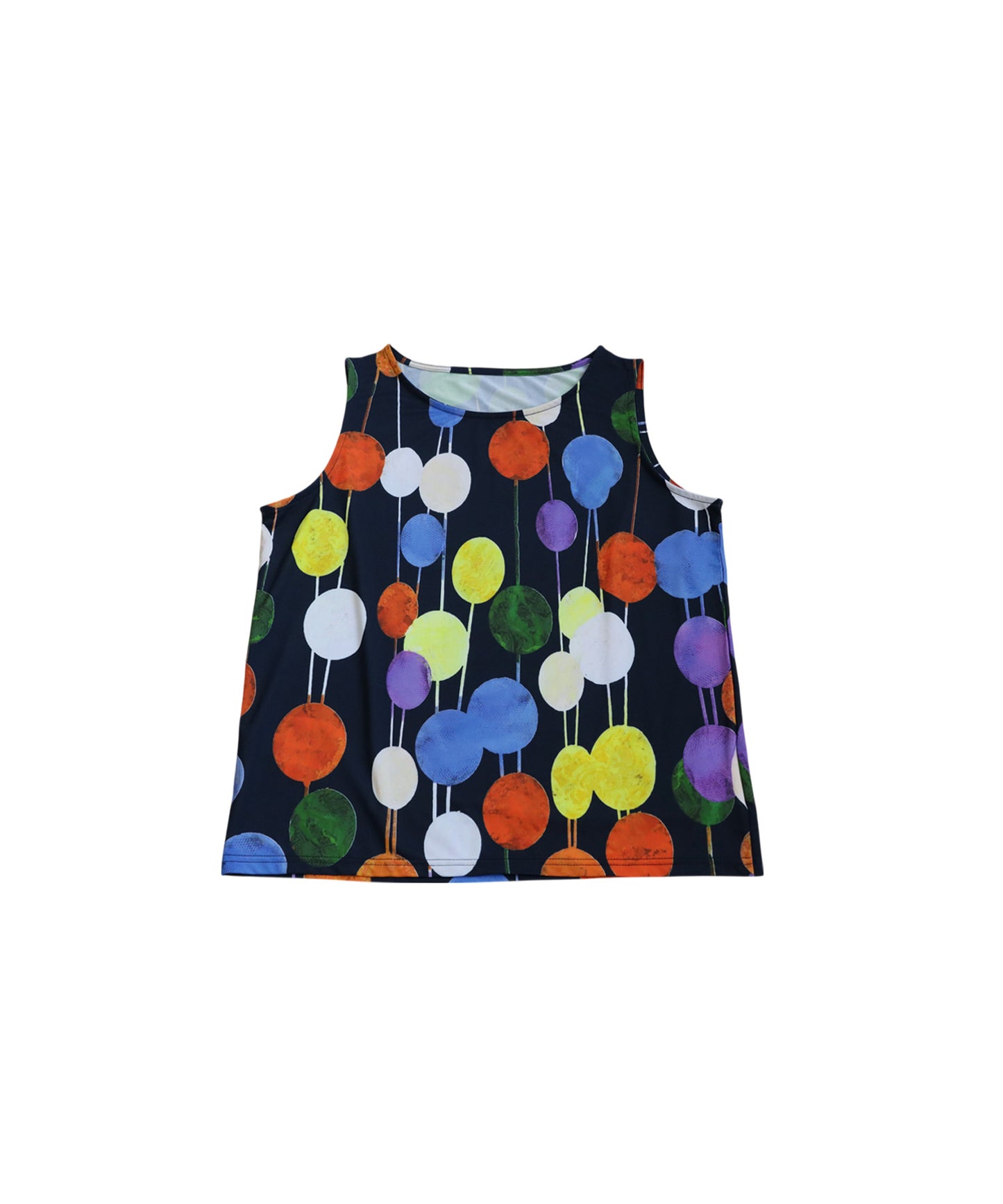Ladies Colorful Dot Sleeveless Top