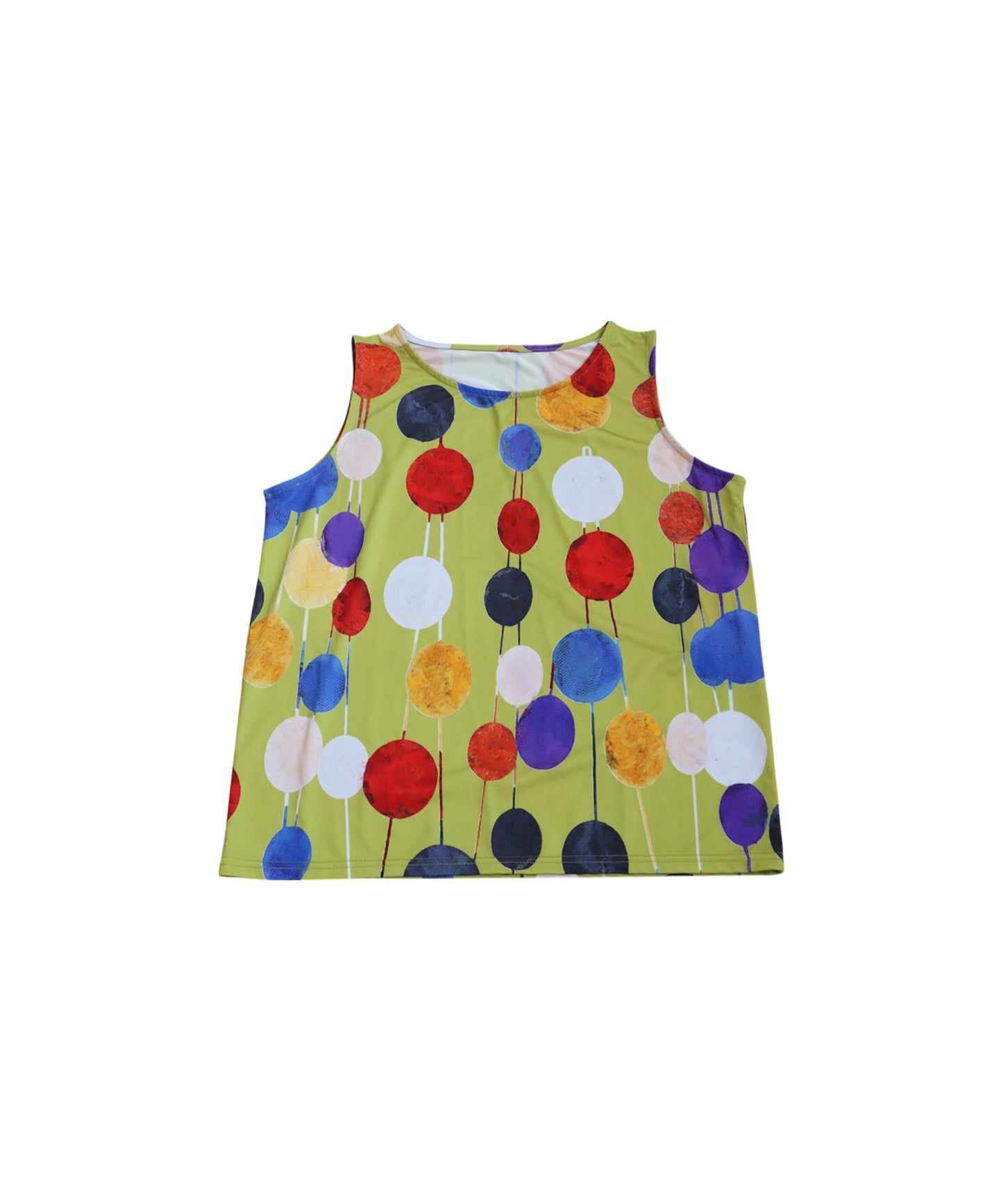 Ladies Colorful Dot Sleeveless Top