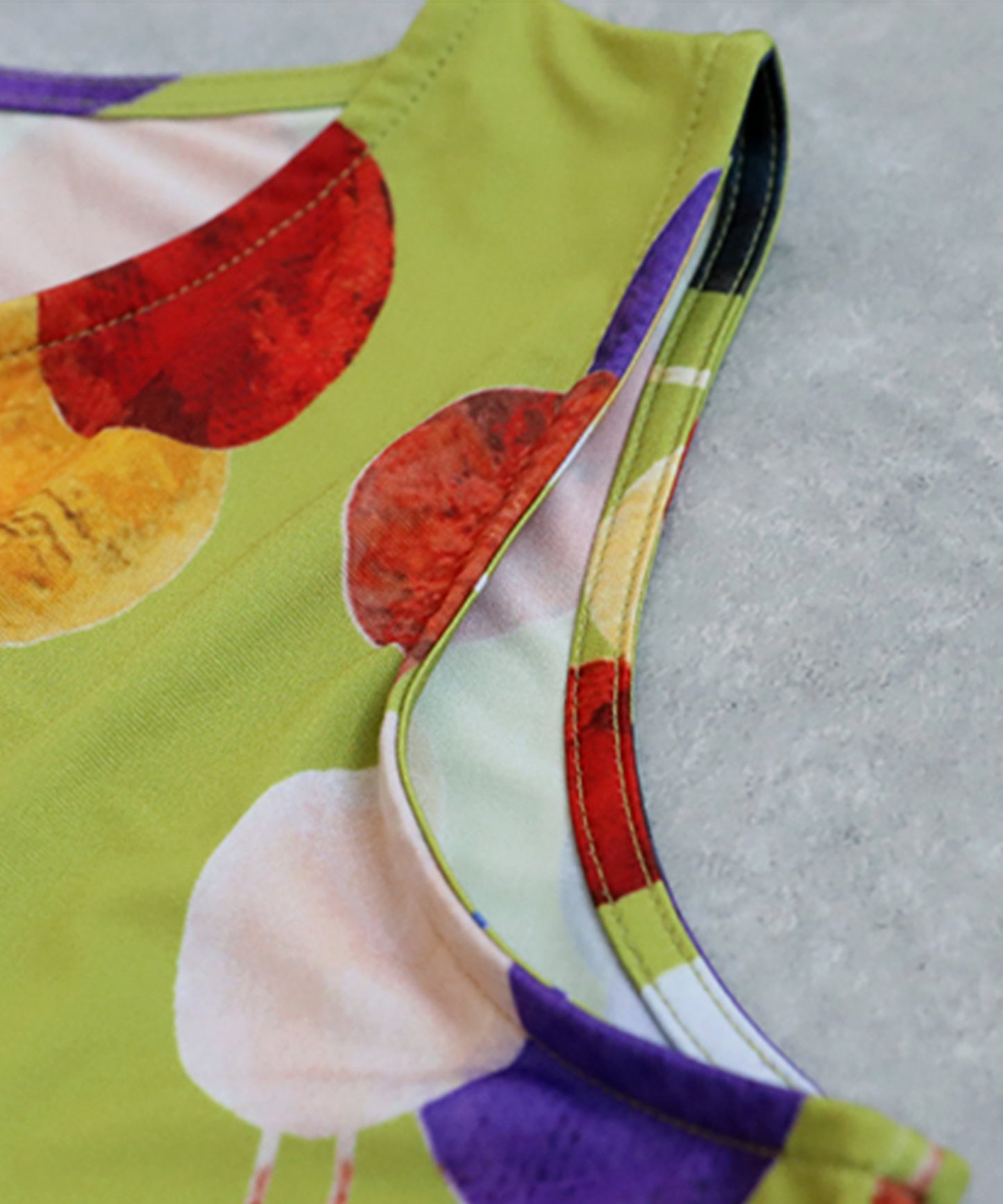 Ladies Colorful Dot Sleeveless Top