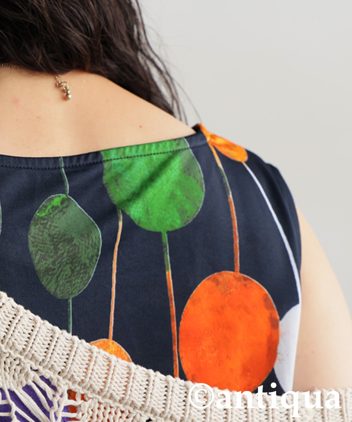 Ladies Colorful Dot Sleeveless Top