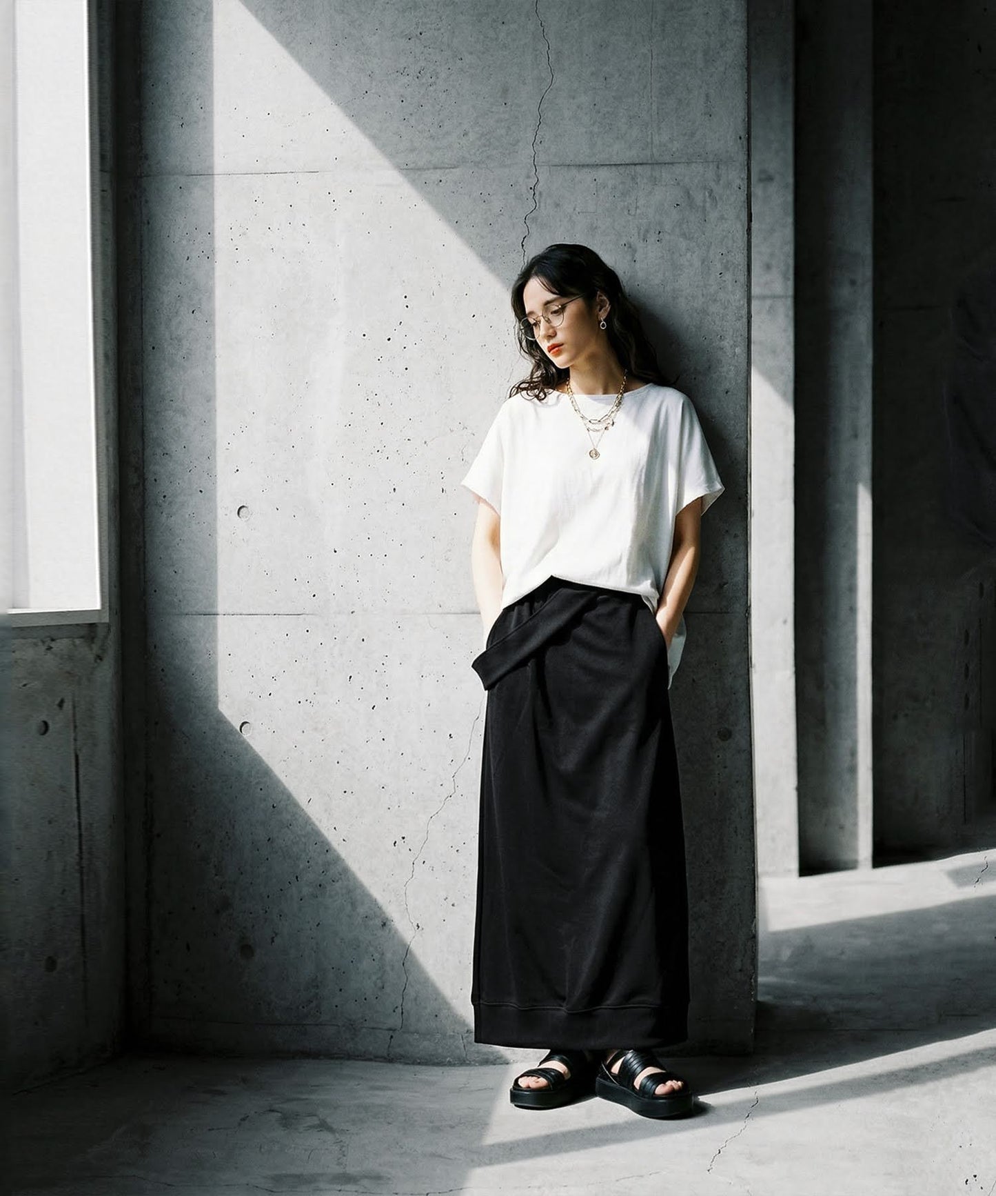 KYO I-Line Ribbed Skirt Ladies