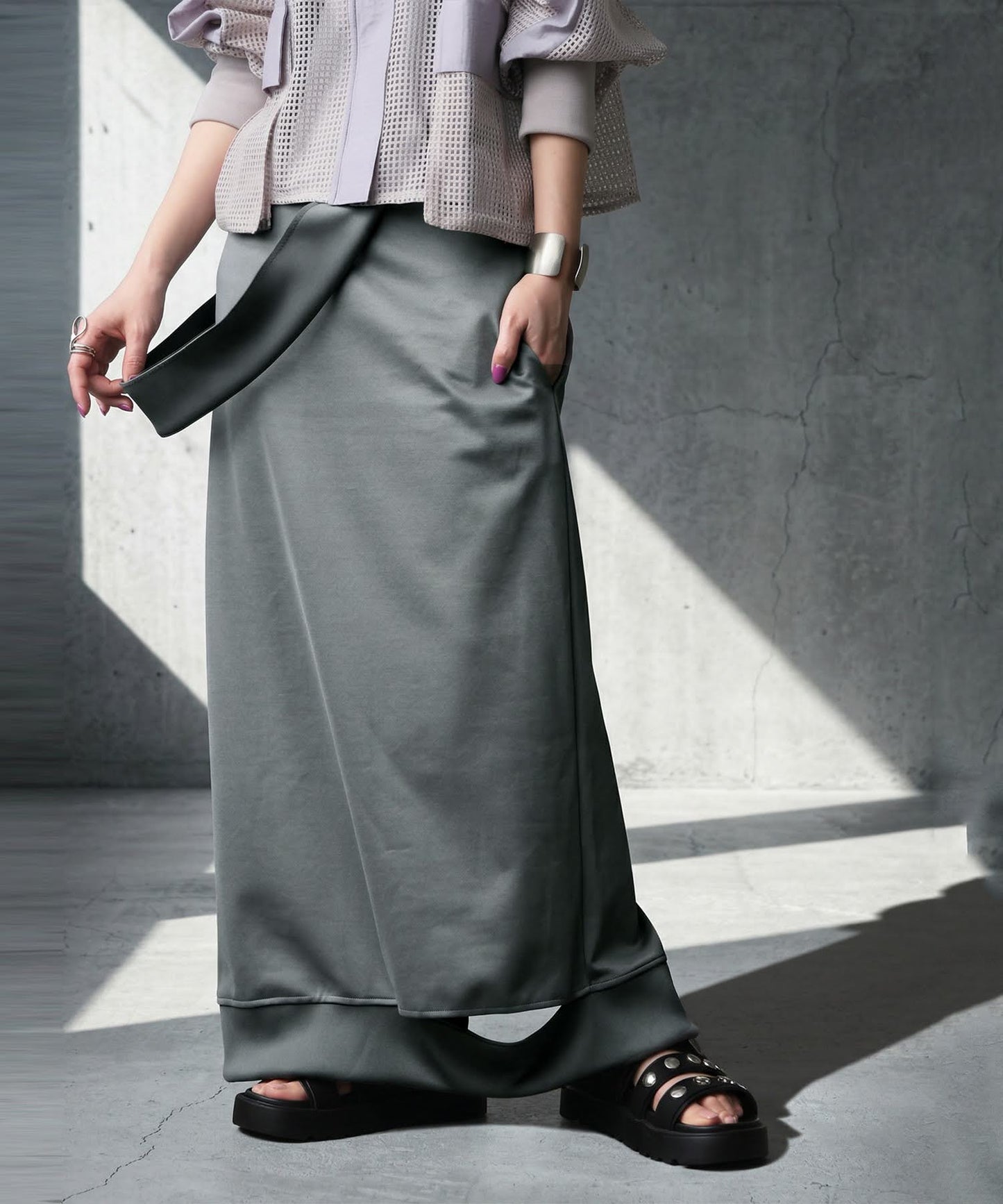 KYO I-Line Ribbed Skirt Ladies