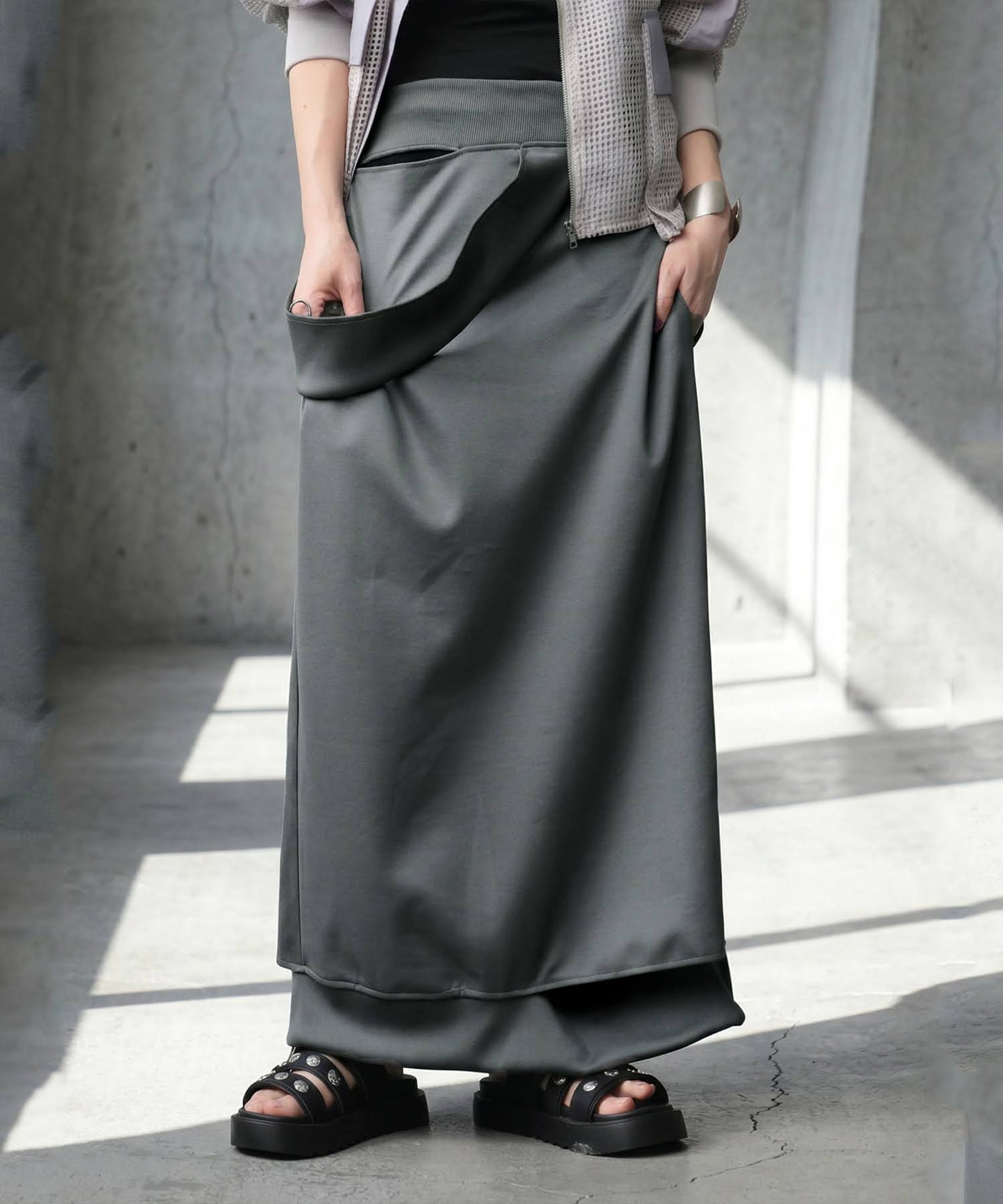 KYO I-Line Ribbed Skirt Ladies